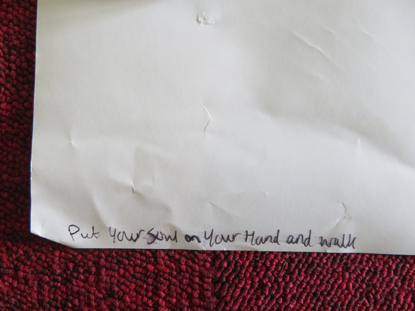 PUT YOUR SOUL ON YOUR HAND AND WALK UK QUAD ROLLED POSTER SEPIDEH FARSI 2025