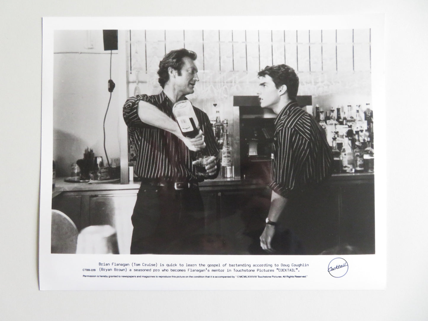 COCKTAIL MOVIE STILL PHOTO LOT OF 6 TOM CRUISE ELISABETH SHUE 1988