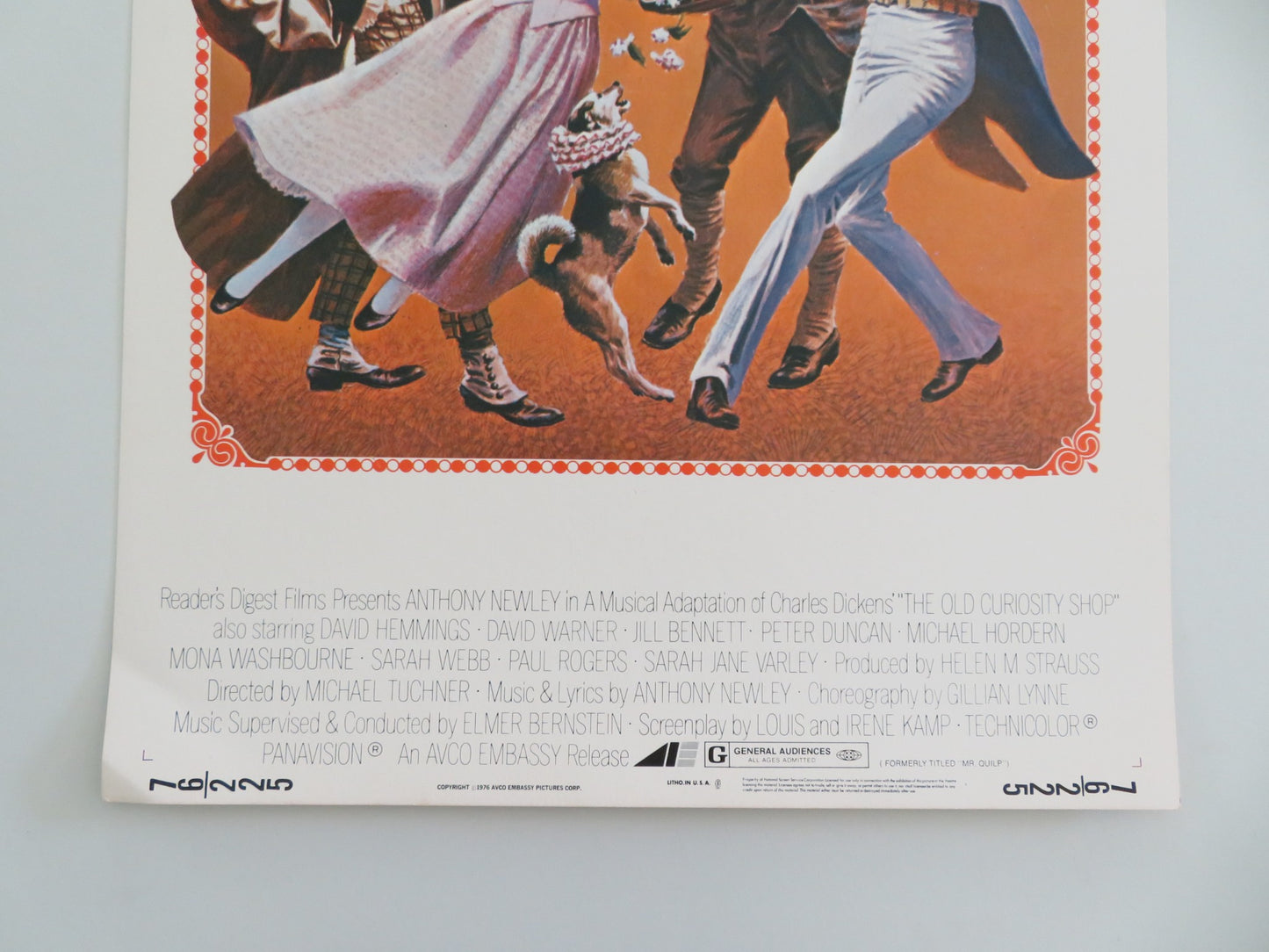 THE OLD CURIOSITY SHOP US INSERT POSTER ANTHONY NEWLEY DAVID HEMMINGS 1976 - Rendezvous Cinema