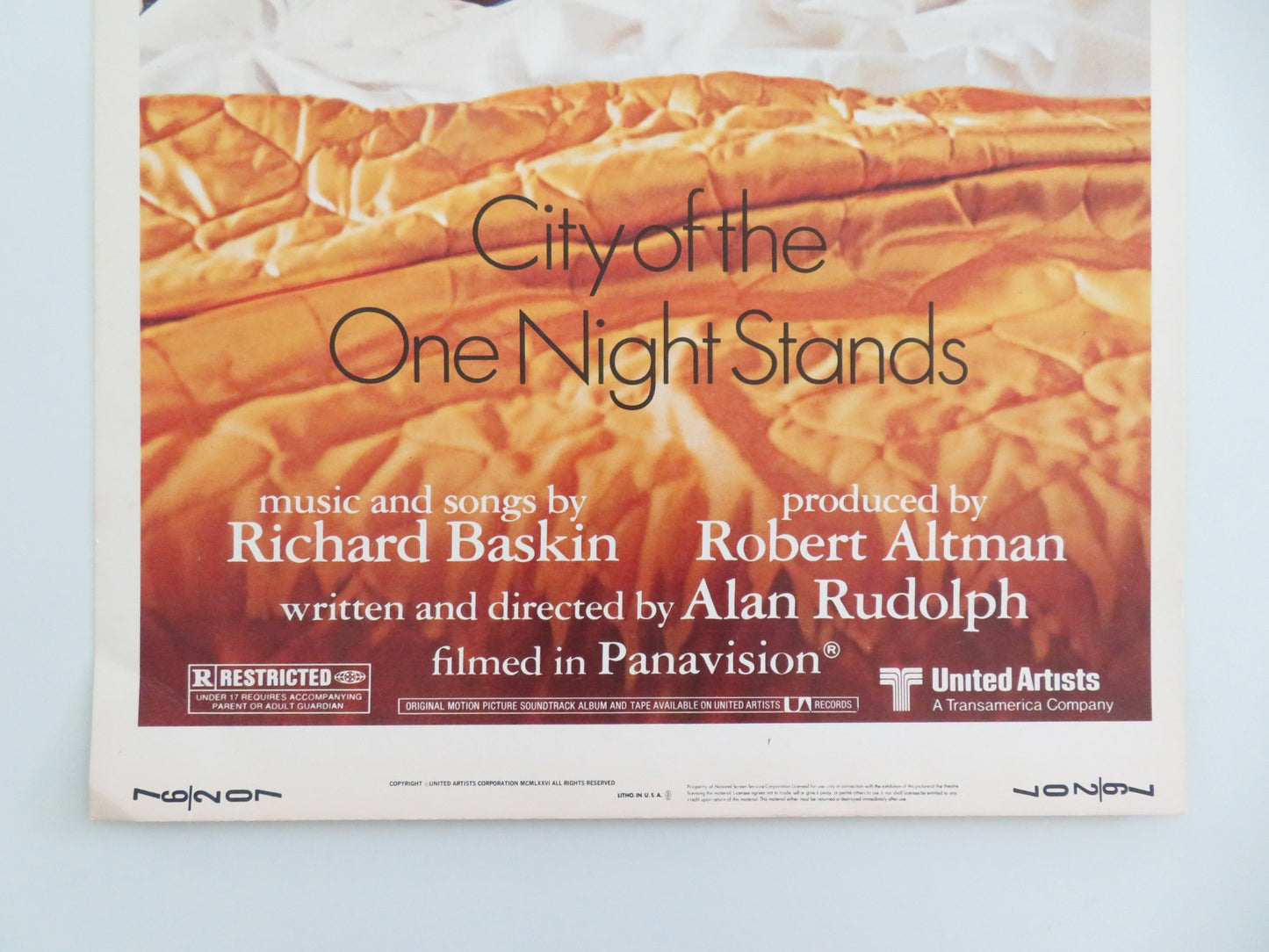 WELCOME TO L.A. US INSERT POSTER KEITH CARRADINE SALLY KELLERMAN 1976 - Rendezvous Cinema