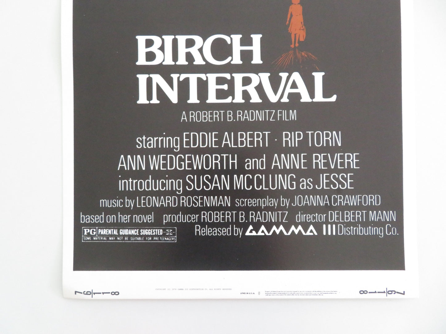 BIRCH INTERVAL US INSERT POSTER EDDIE ALBERT RIP TORN 1976 - Rendezvous Cinema