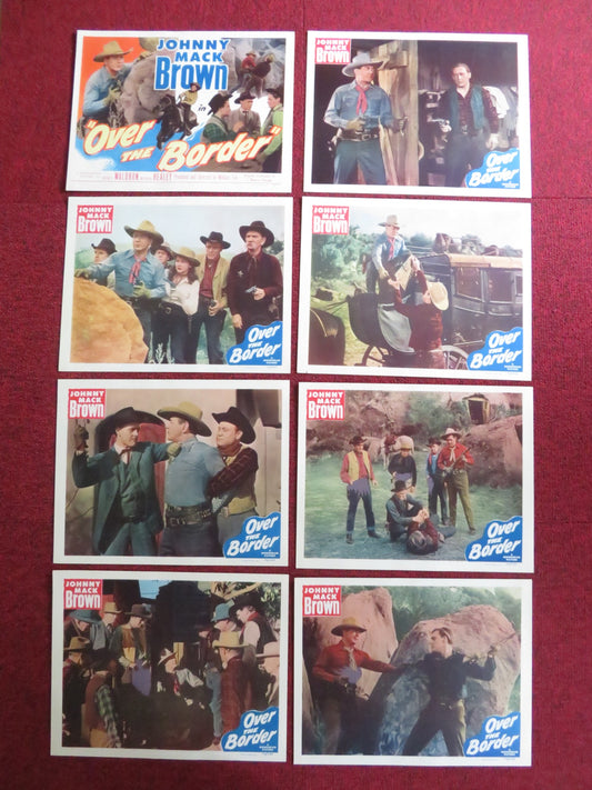 OVER THE BORDER US LOBBY CARD FULL SET JOHNNY MACK BROWN WENDY WALDRON 1950