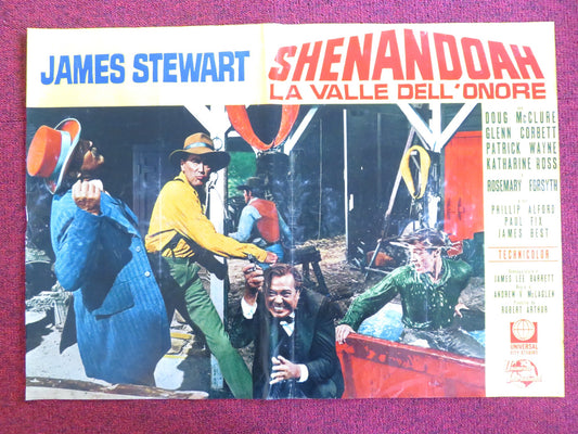 SHENANDOAH - F ITALIAN FOTOBUSTA POSTER JAMES STEWART DOUG MCCLURE 1965