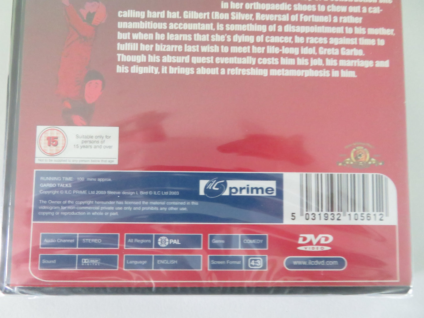 GARBO TALKS (DVD) ANNE BANCROFT RON SILVER 1984 REGION 2