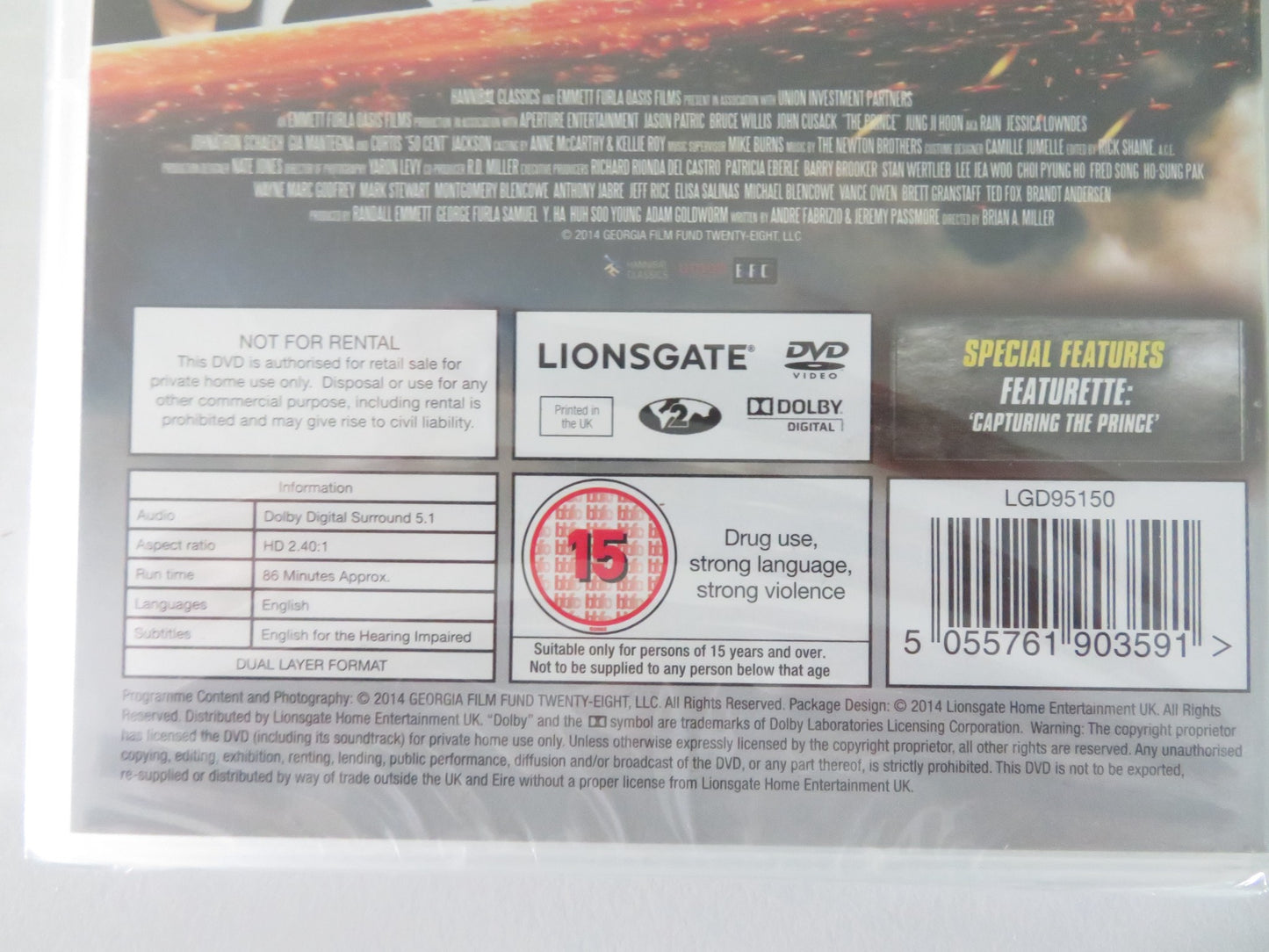 THE PRINCE (DVD) JASON PATRIC JESSICA LOWNDES 2014 REGION 2 - Rendezvous Cinema