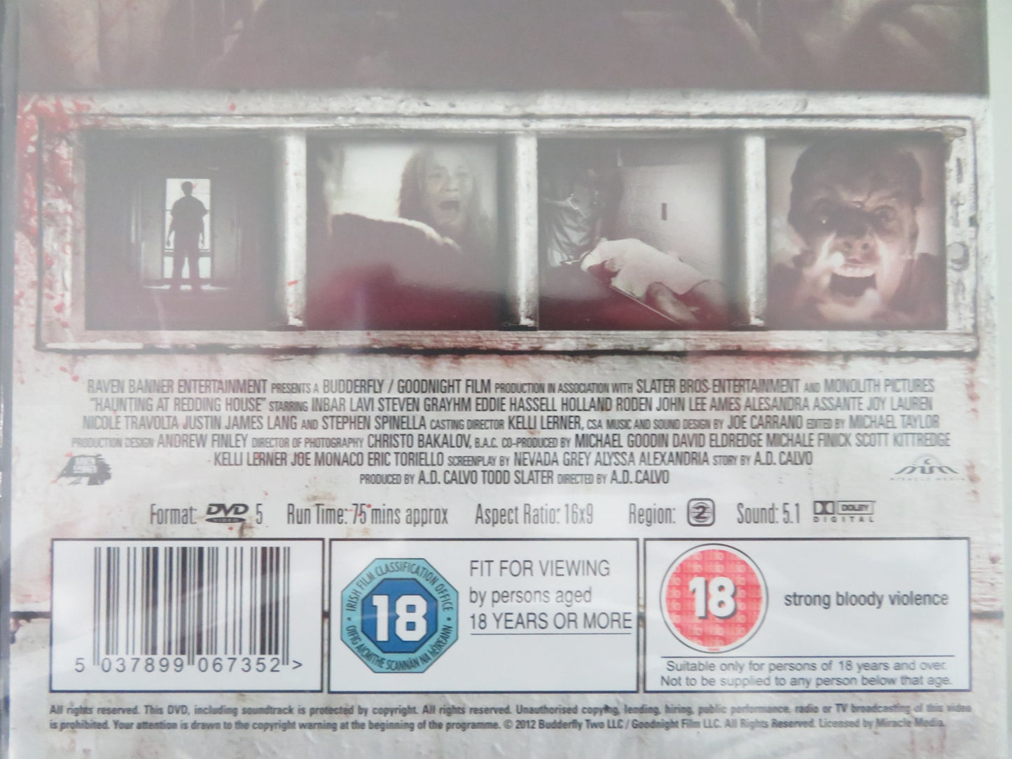 THE HAUNTING OF REDDING HOSPITAL - HOUSE OF DUST (DVD) INBAR LAVI 2013 REGION 2