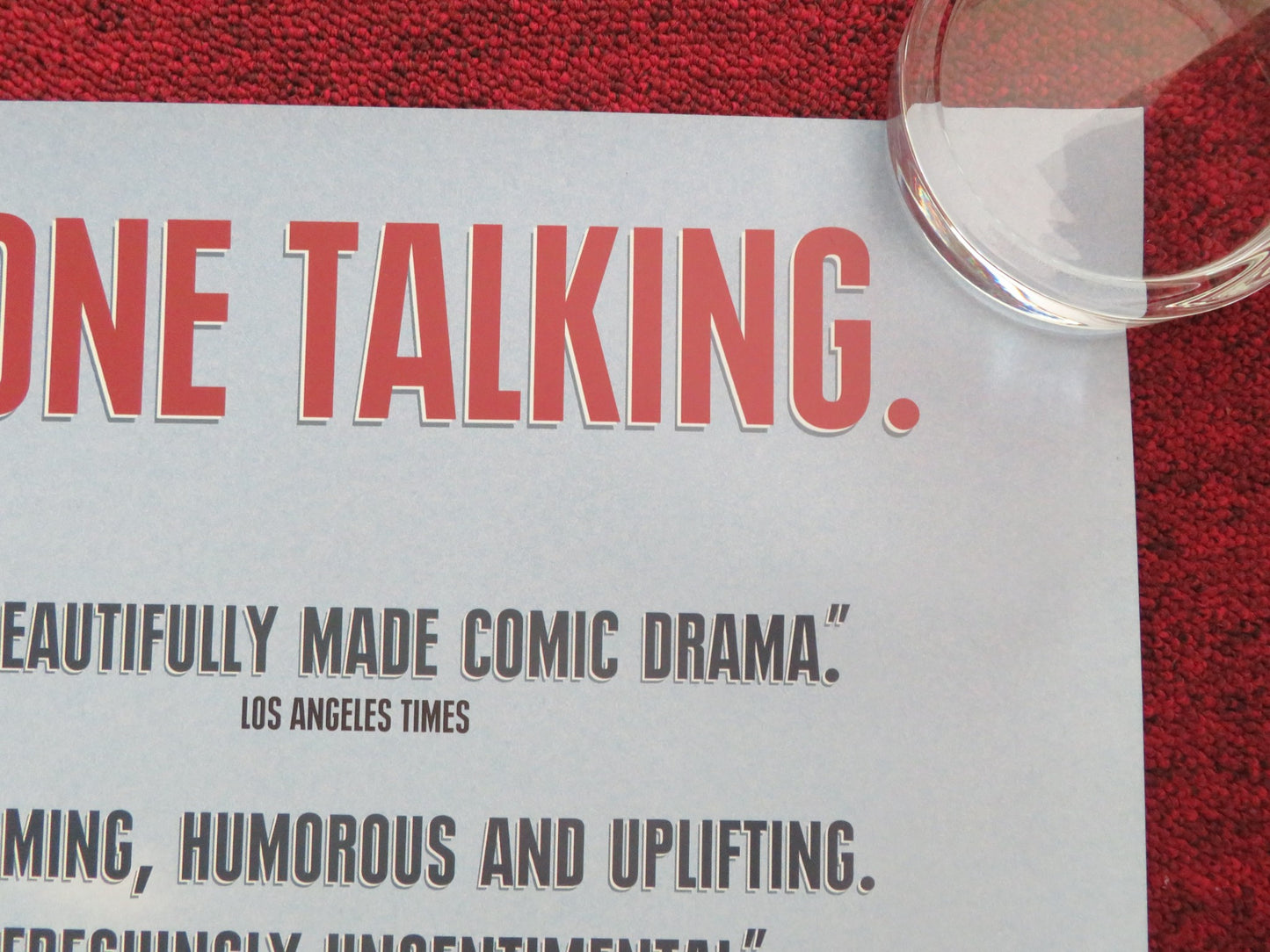 The Station Agent UK Quad Rolled Poster Peter Dinklage Paul Benjamin 2003