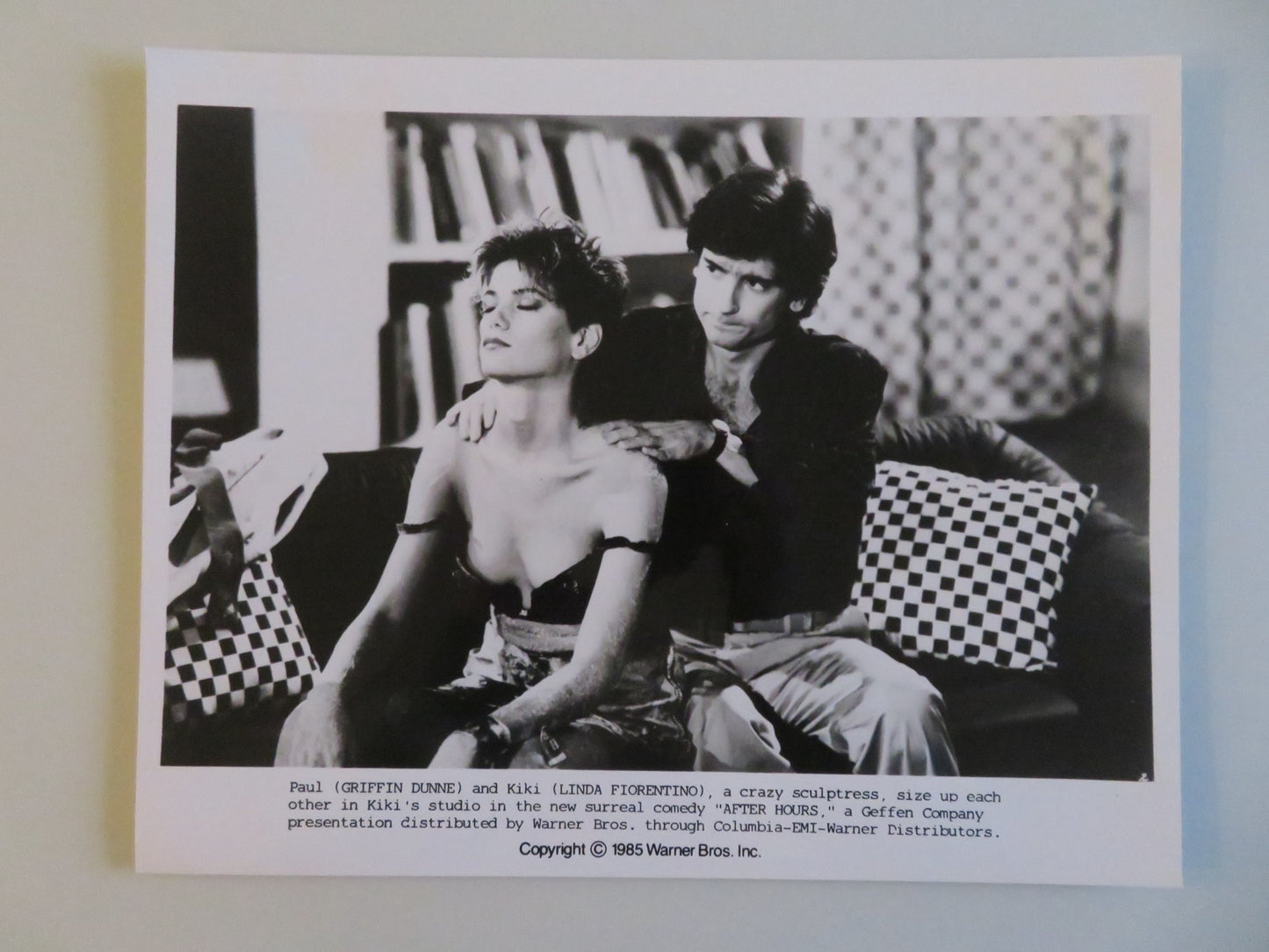 AFTER HOURS MOVIE STILL PHOTO LOT OF 2 ROSANNA ARQUETTE GRIFFIN DUNNE 1985