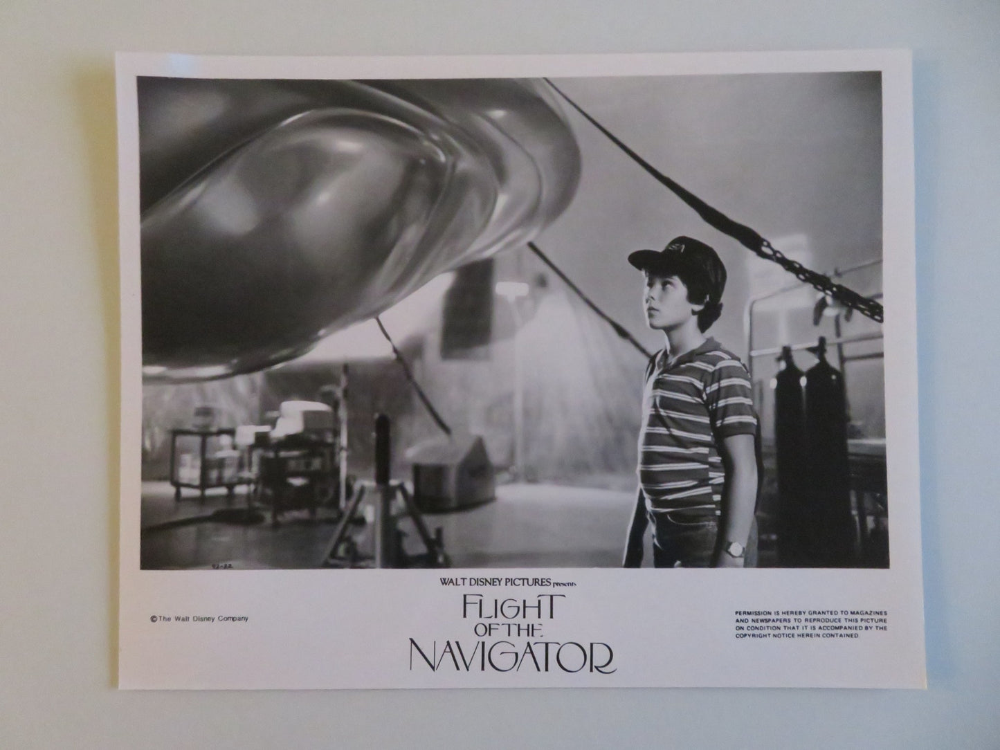 FLIGHT OF THE NAVIGATOR MOVIE STILL PHOTO LOT OF 5 DISNEY JOEY CRAMER 1986