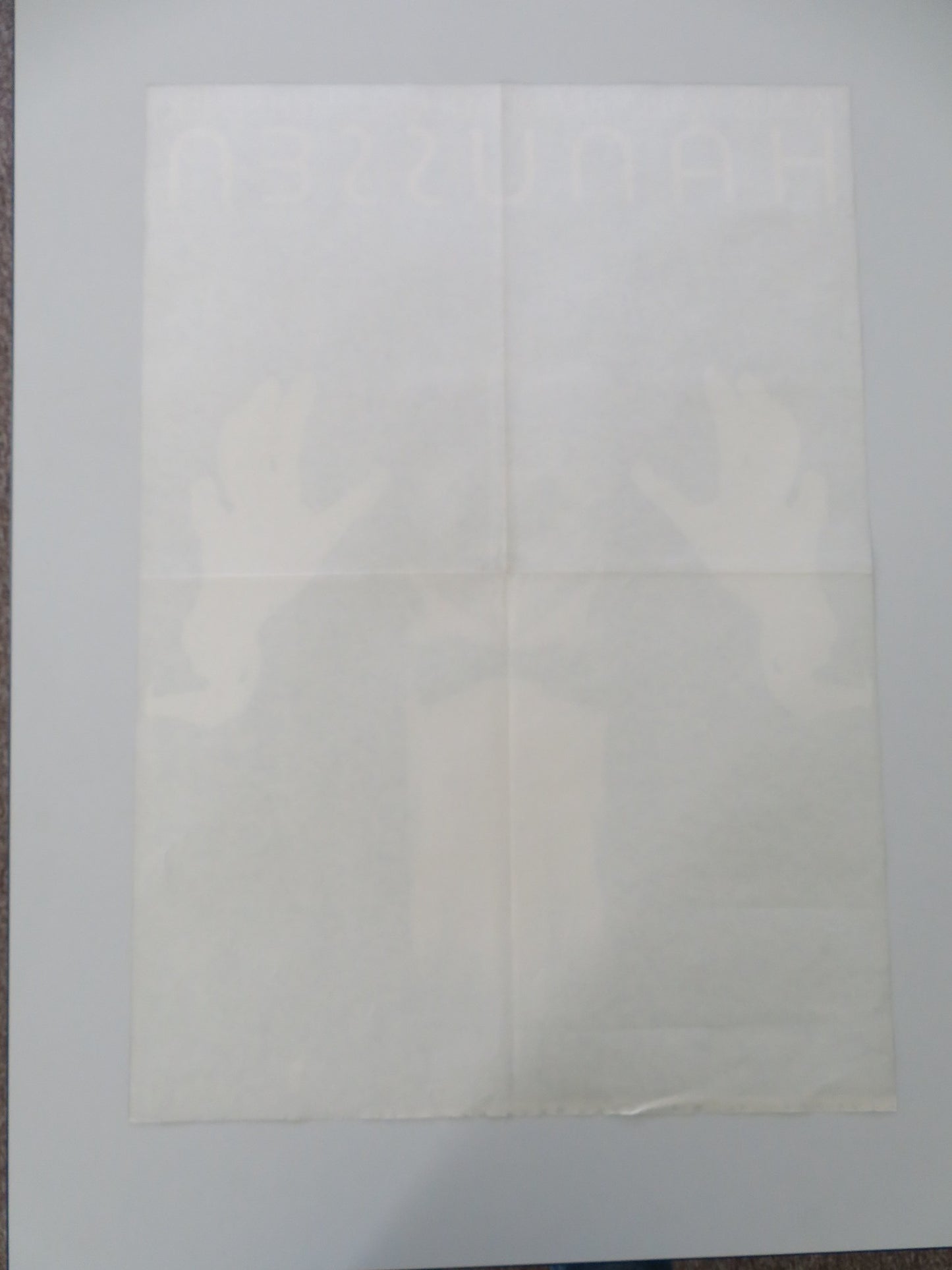 HANUSSEN GERMAN A1 ROLLED POSTER KLAUS MARIA BRANDAUER ERLAND JOSEPHSON 1989 - Rendezvous Cinema