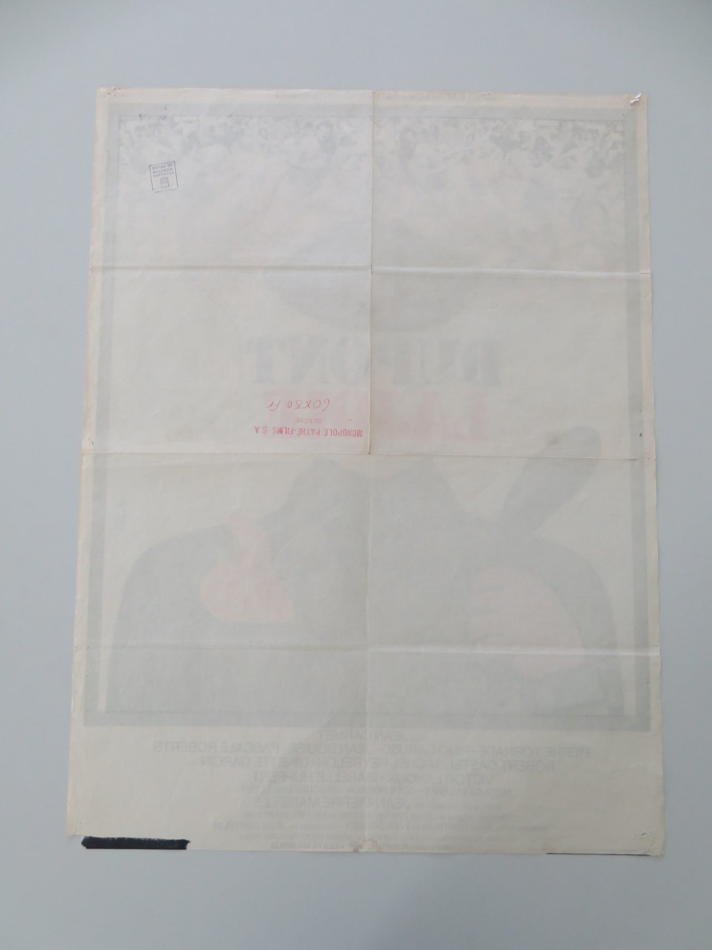 THE COMMON MAN FRENCH POSTER ROLLED JEAN CARMET PIERRE TORNADE 1975 - Rendezvous Cinema