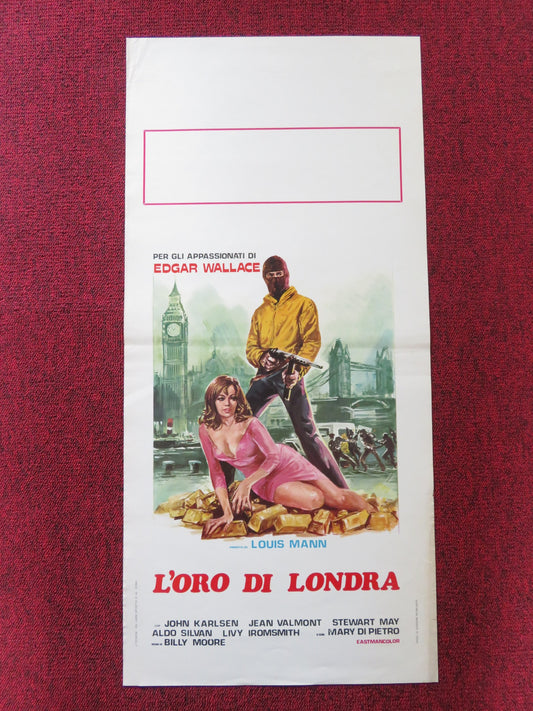 L'ORO DI LONDRA ITALIAN LOCANDINA POSTER JOHN KARLSEN JEAN VALMONT 1968
