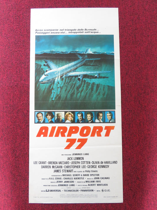 AIRPORT 77 ITALIAN LOCANDINA POSTER JACK LEMMON LEE GRANT 1977