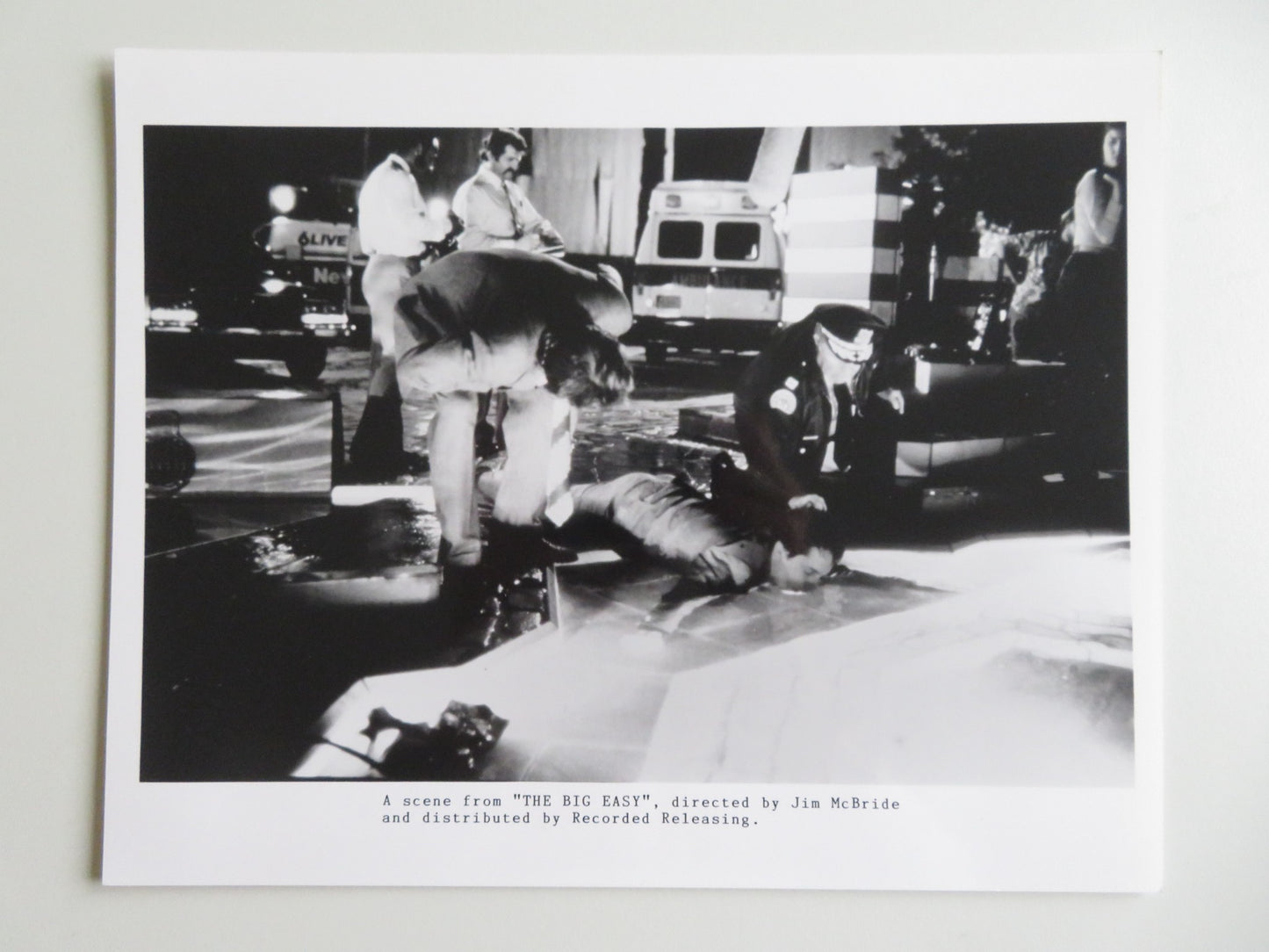 THE BIG EASY MOVIE STILL PHOTO LOT OF 5 DENNIS QUAID ELLEN BARKIN 1986