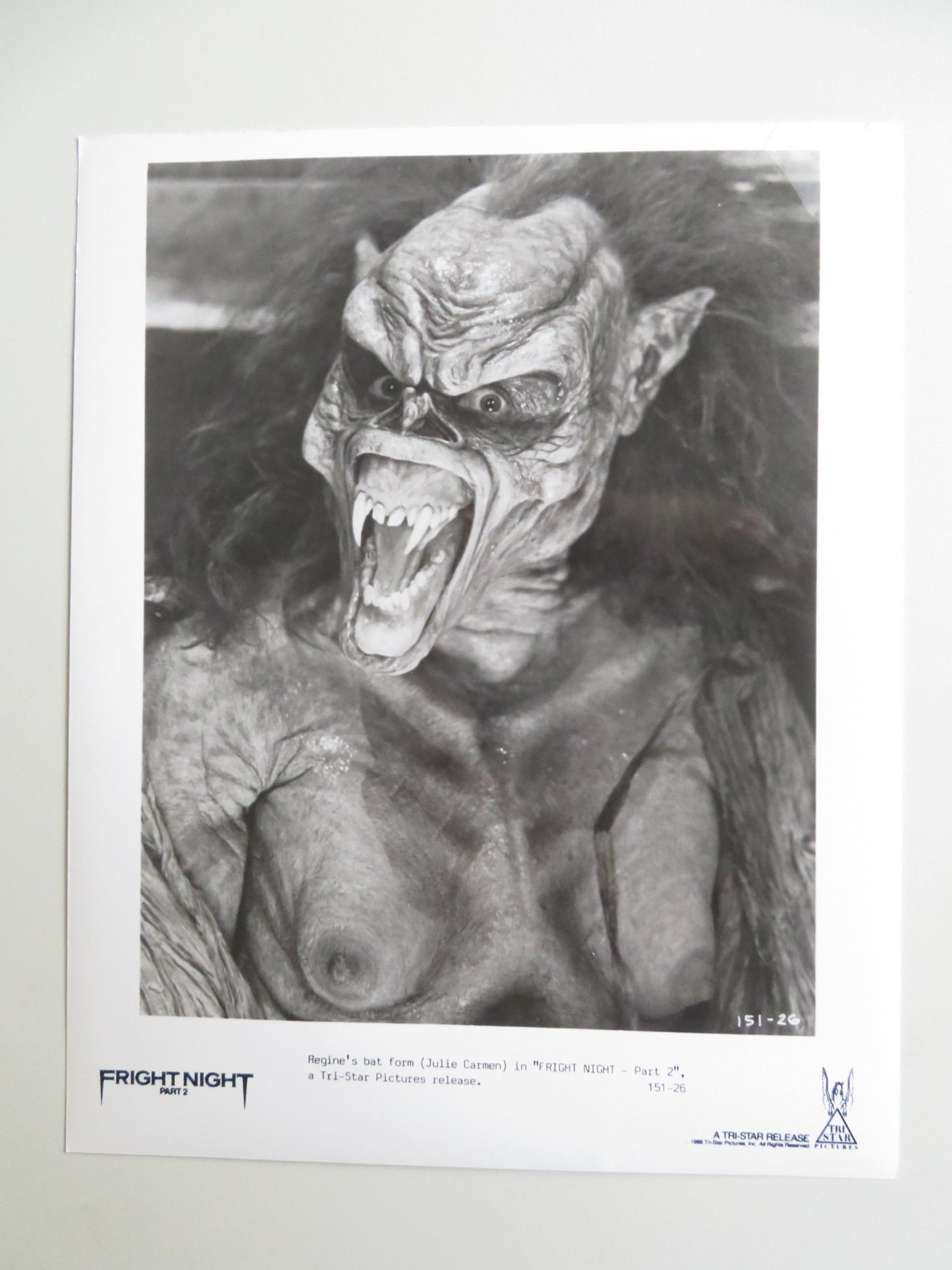 FRIGHT NIGHT PART 2 MOVIE STILL PHOTO LOT OF 6 RODDY MCDOWALL W. RAGSDALE 1988