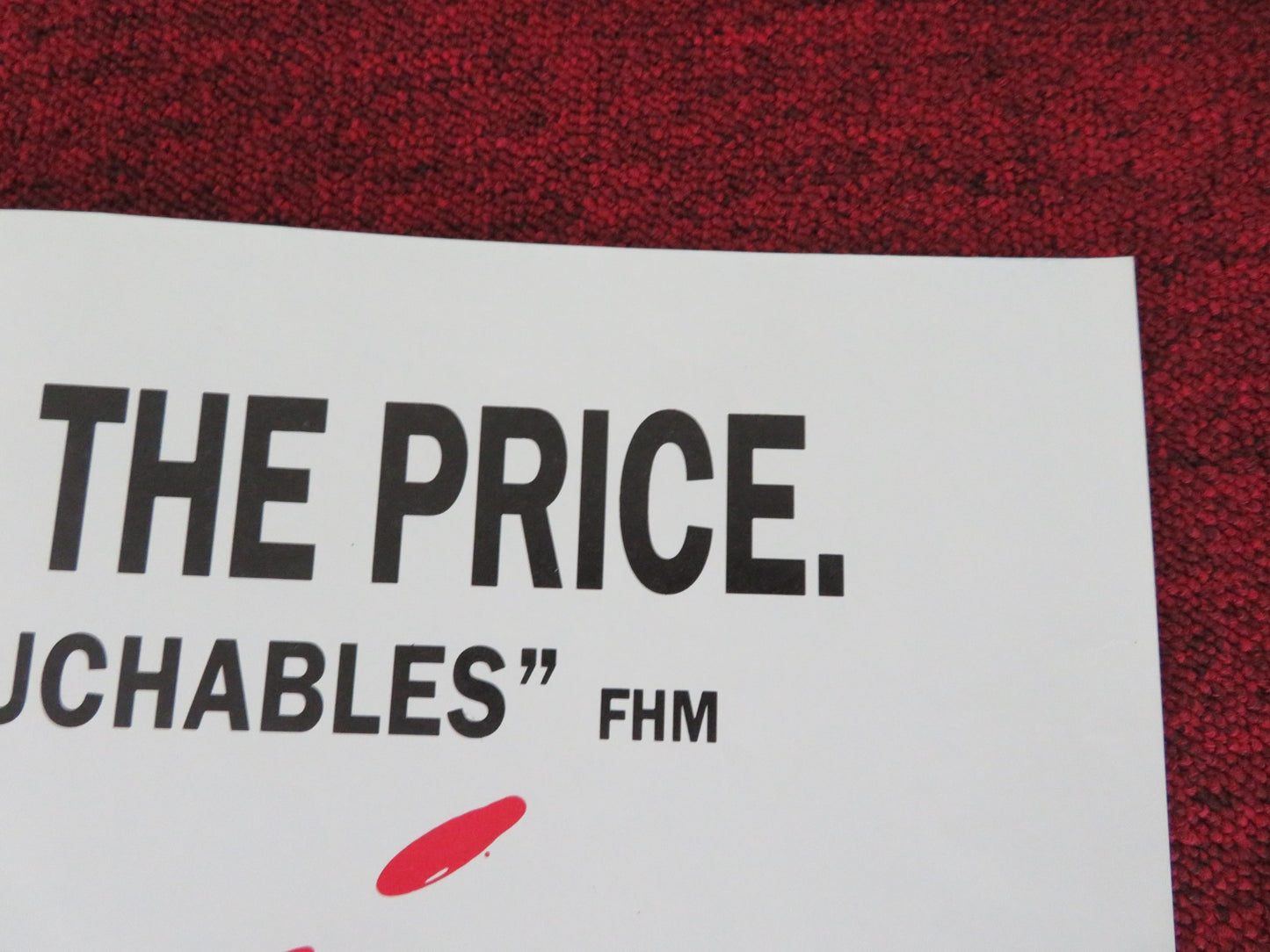 LA SCORTA UK QUAD POSTER FOLDED CLAUDIO AMENDOLA ENRICO LO VERSO 1993 - Rendezvous Cinema