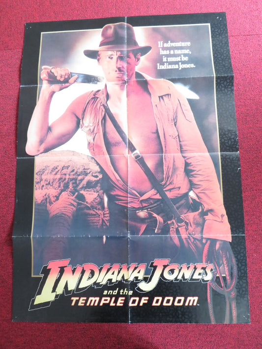 INDIANA JONES AND THE TEMPLE OF DOOM FOLDED US ONE SHEET POSTER SPIELBERG 1984