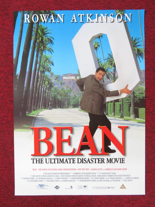 BEAN VHS VIDEO POSTER ROWAN ATKINSON JOHN MILLS 1997