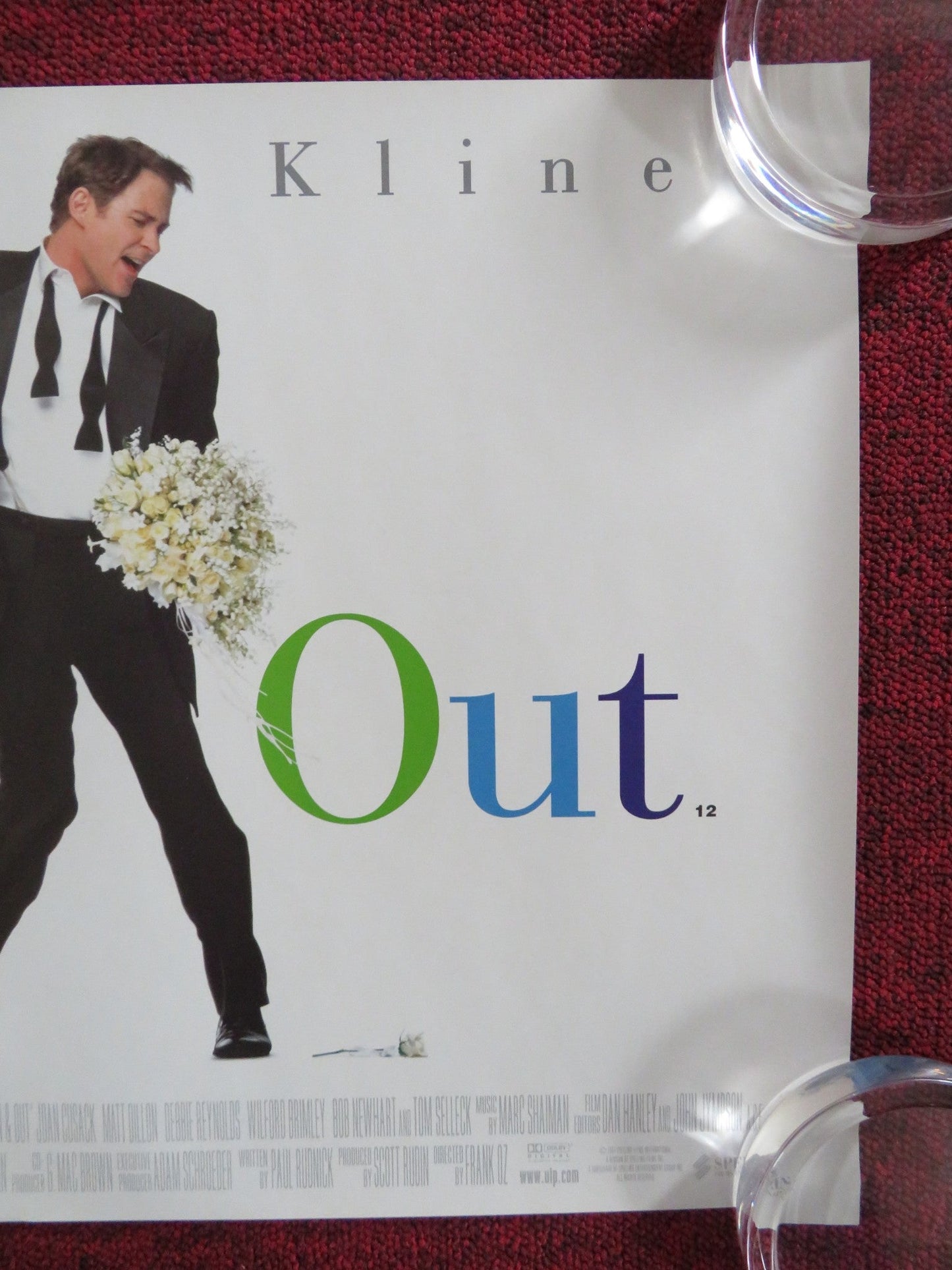 IN & OUT UK MINI QUAD POSTER KEVIN KLINE JOAN CUSACK 1997 Rendezvous Cinema Movie posters