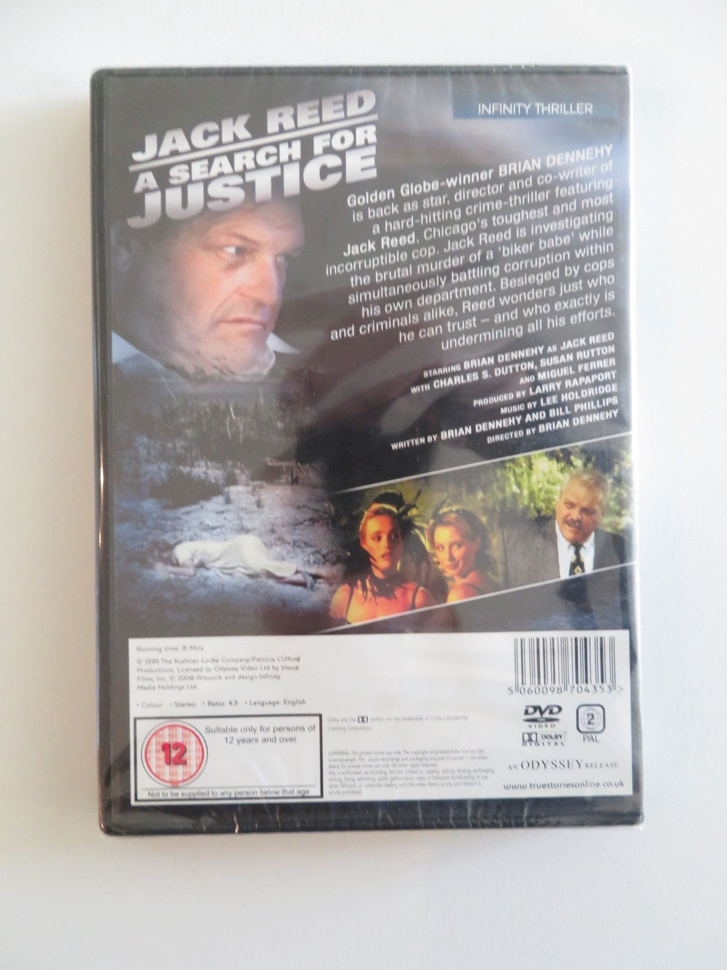 JACK REED: A SEARCH FOR JUSTICE (DVD) BRIAN DENNEHY C. S. DUTTON 1994 REGION 2 Rendezvous Cinema Movie posters