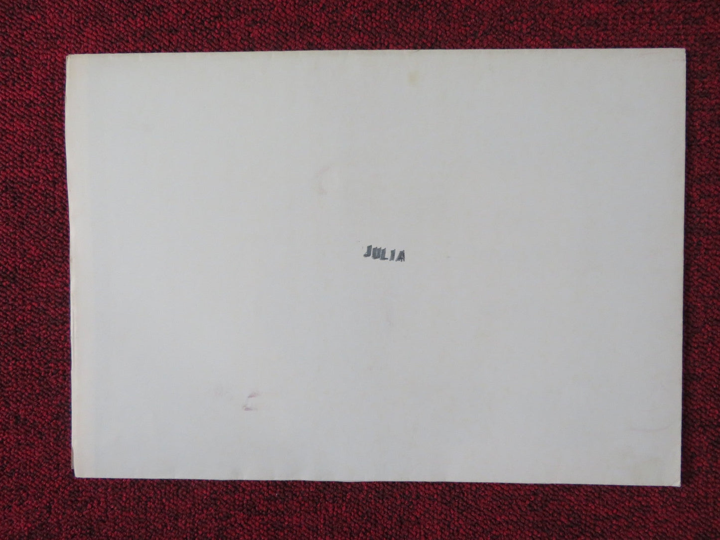 JULIA GERMAN A1 POSTER FOLDED JANE FONDA VANESSA REDGRAVE 1978 Rendezvous Cinema Movie posters