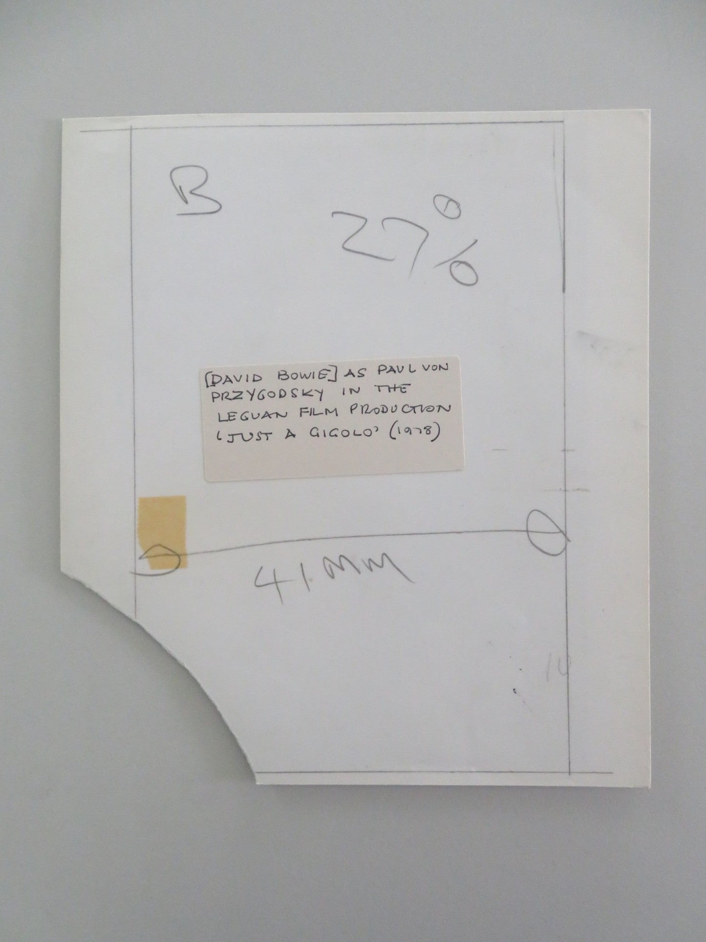 JUST A GIGOLO MOVIE STILL PHOTO DAVID BOWIE SYDNE ROME 1978 Movie posters