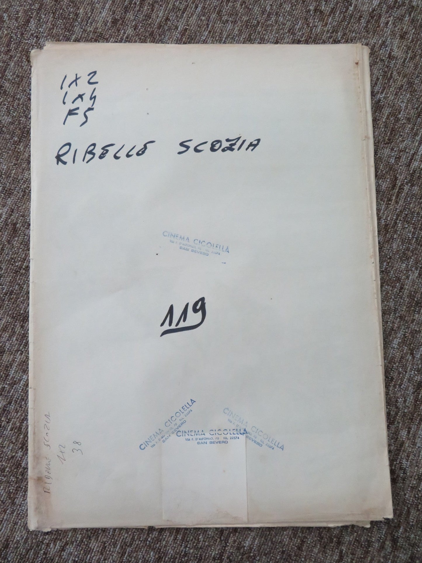 KIDNAPPED ITALIAN 2 FOGLIO POSTER MICHAEL CAINE TREVOR HOWARD 1972 Rendezvous Cinema Movie posters