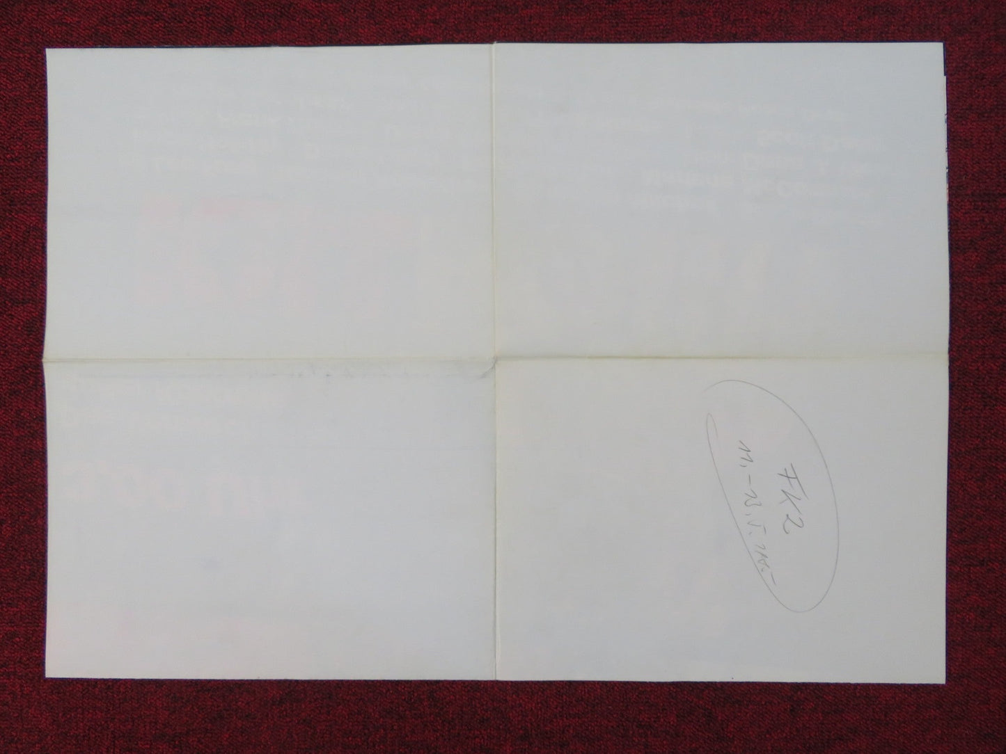 KILLPOINT GERMAN A1 POSTER FOLDED LEO FONG RICHARD ROUNDTREE 1984 Rendezvous Cinema Movie posters