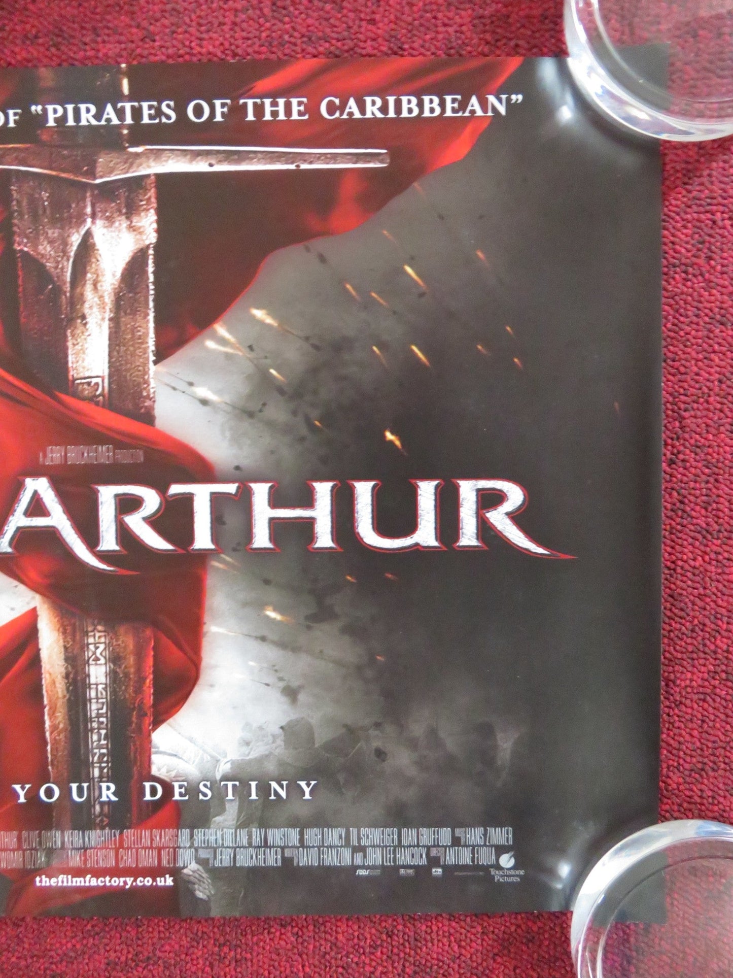 KING ARTHUR UK MINI QUAD POSTER CLIVE OWEN KEIRA KNIGHTLEY 2004 Rendezvous Cinema Movie posters