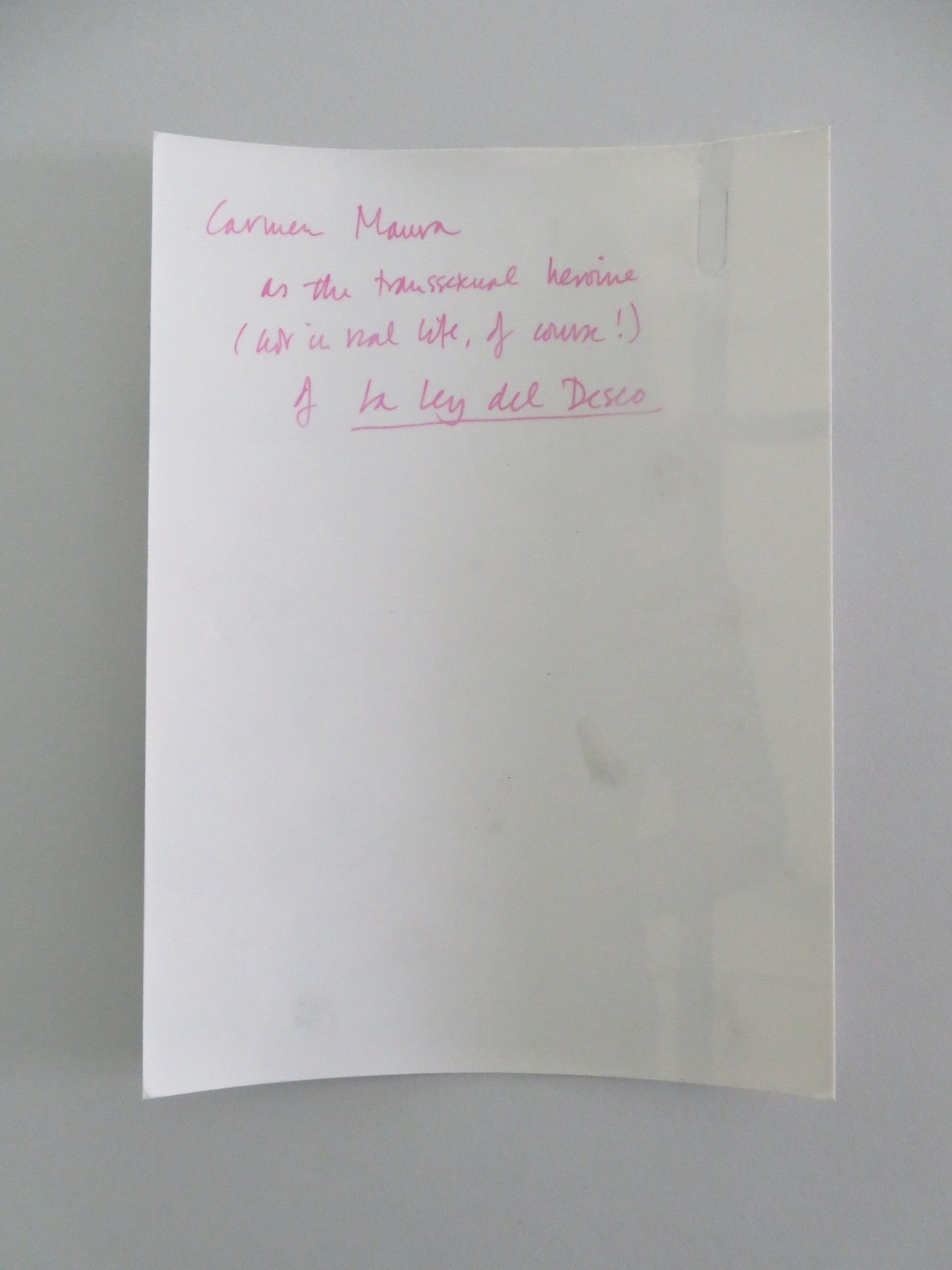 LAW OF DESIRE - C MOVIE STILL PHOTO CARMEN MAURA 1987 Movie posters