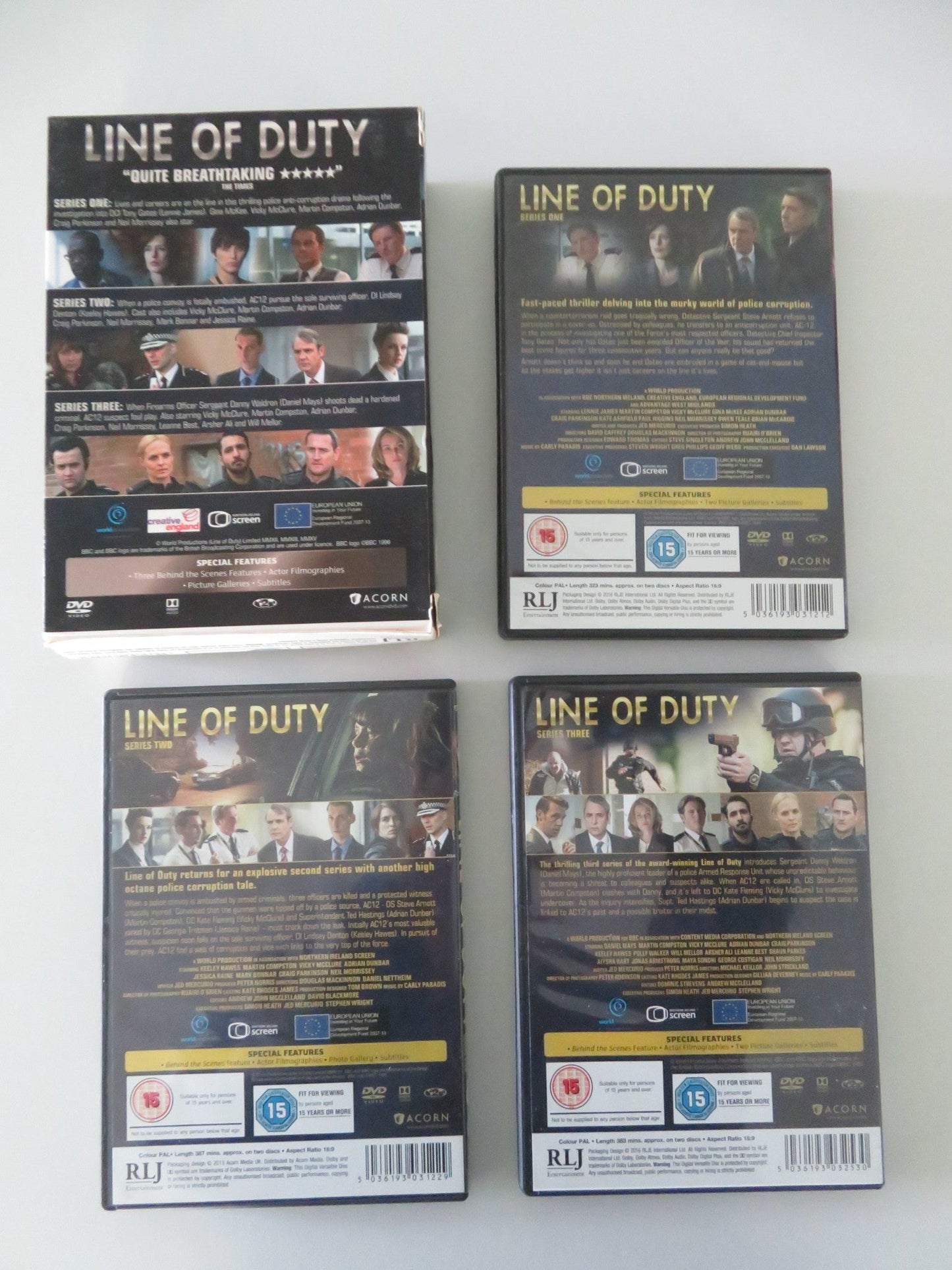 Line of Duty - Complete Series One to Three (DVD BoxSet) 2012 Region 2 Movie posters