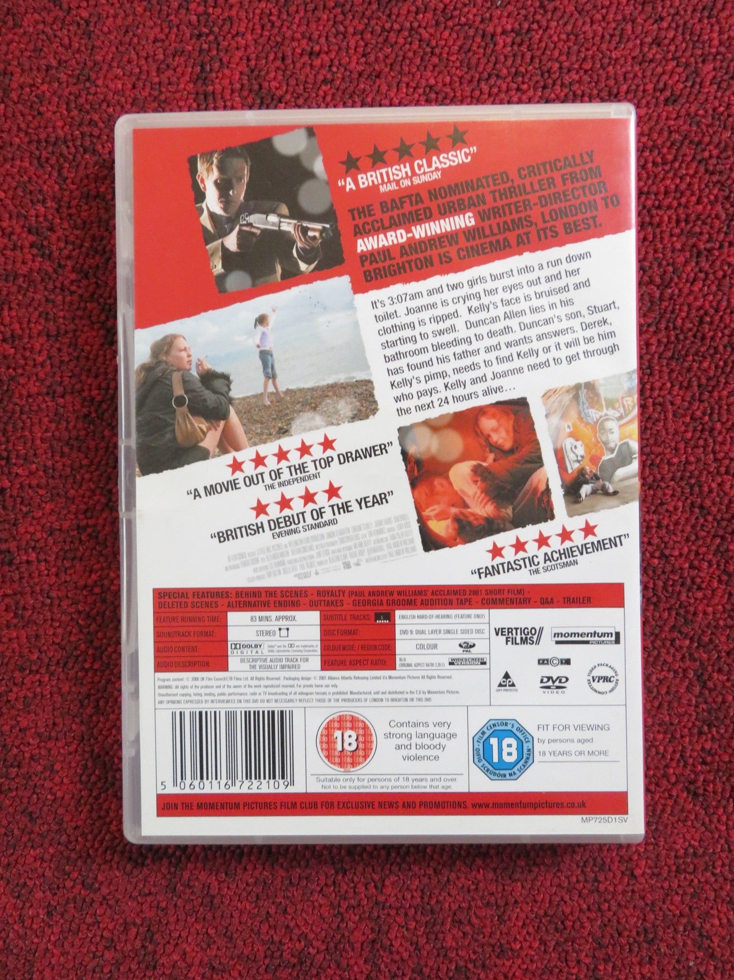 LONDON TO BRIGHTON (DVD) LORRAINE STANLEY JOHNNY HARRIS 2006 REGION 2 Rendezvous Cinema Movie posters