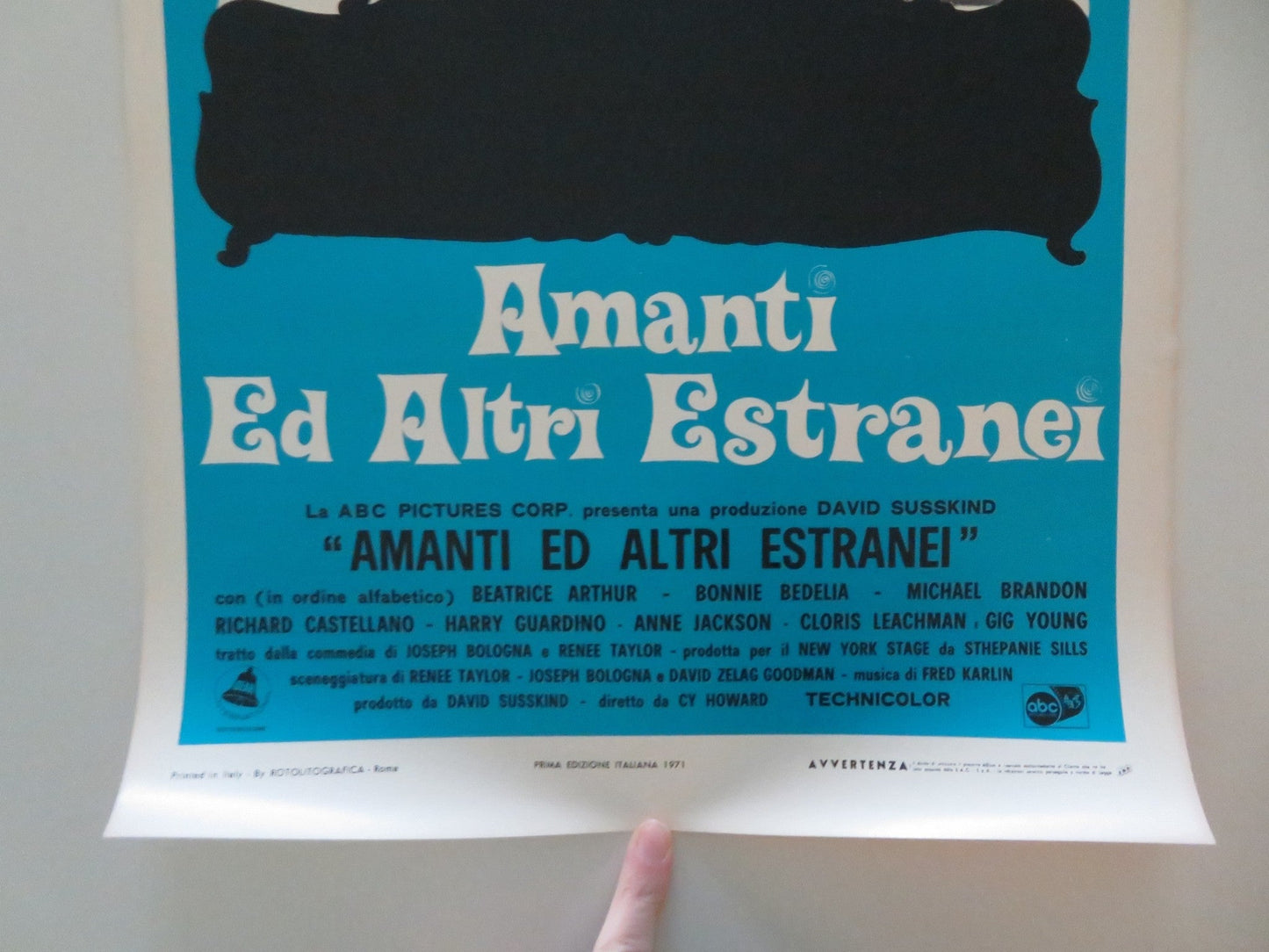 LOVERS AND OTHER STRANGERS ITALIAN LOCANDINA POSTER DIANE KEATON BEA ARTHUR 1971 Movie posters