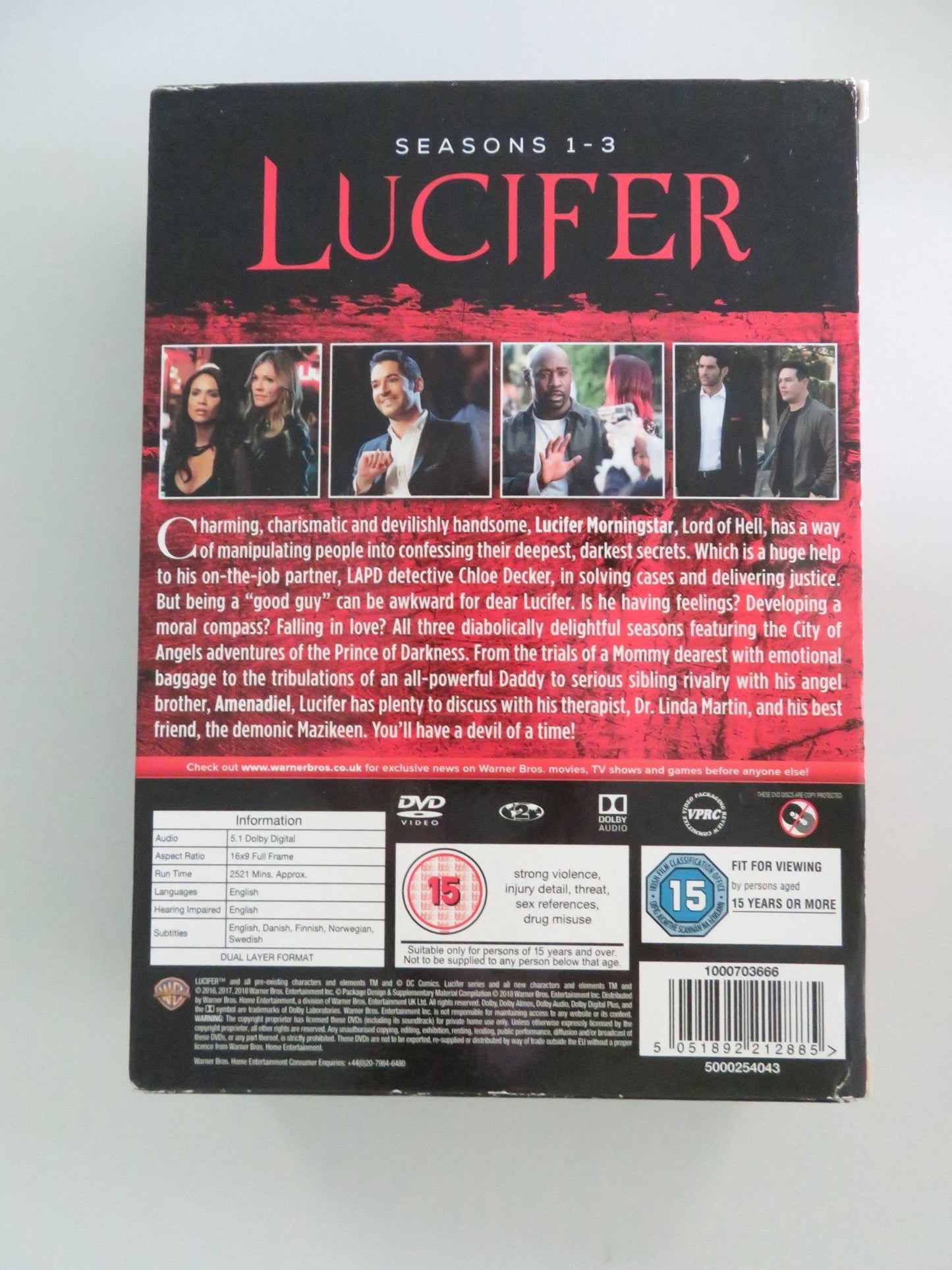 Lucifer Seasons 1 - 3 (DVD BoxSet) Tom Ellis Lauren German 2016 Region 2 Movie posters