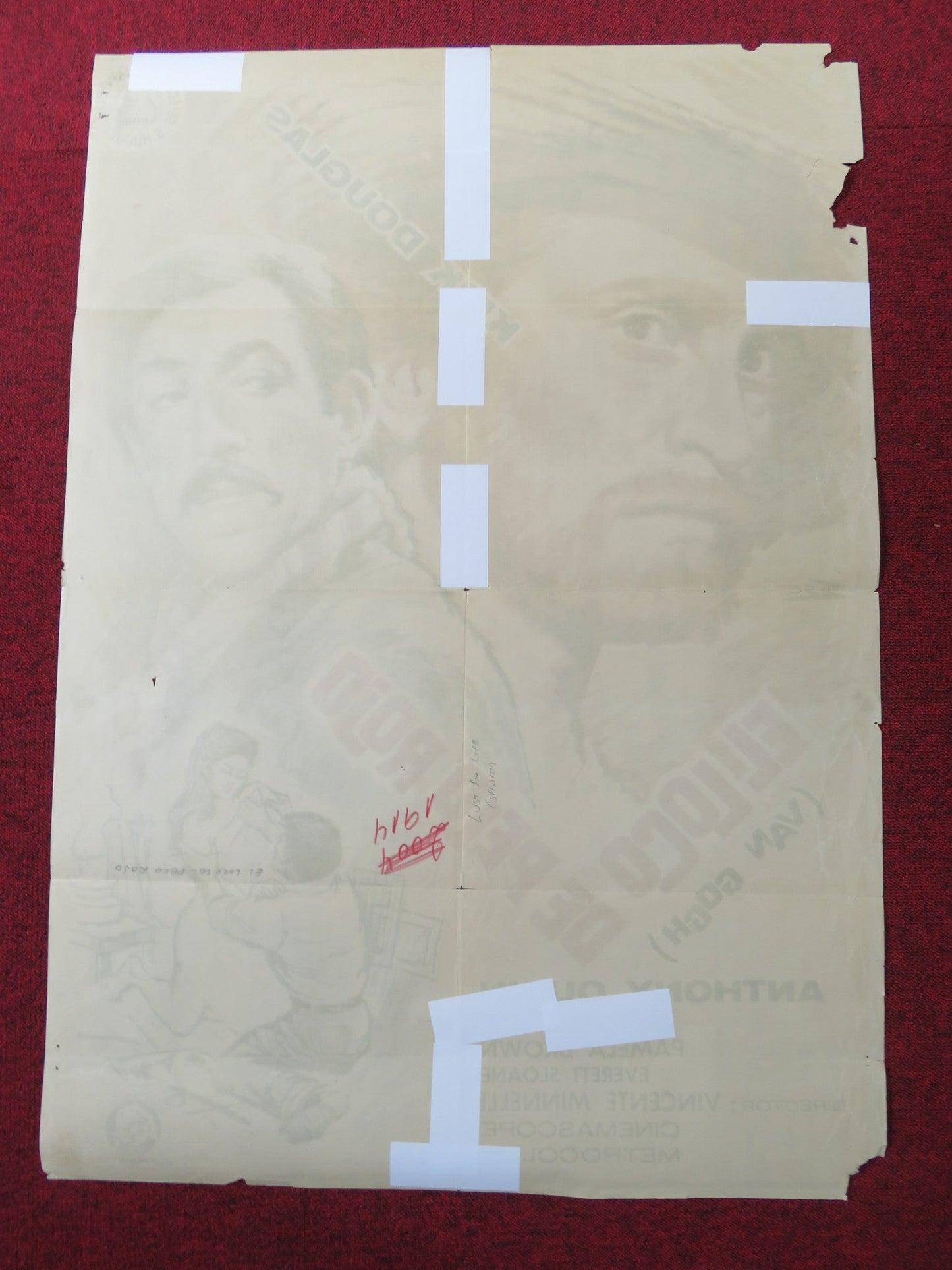 LUST FOR LIFE SPANISH POSTER KIRK DOUGLAS ANTHONY QUINN 1967 Rendezvous Cinema Movie posters