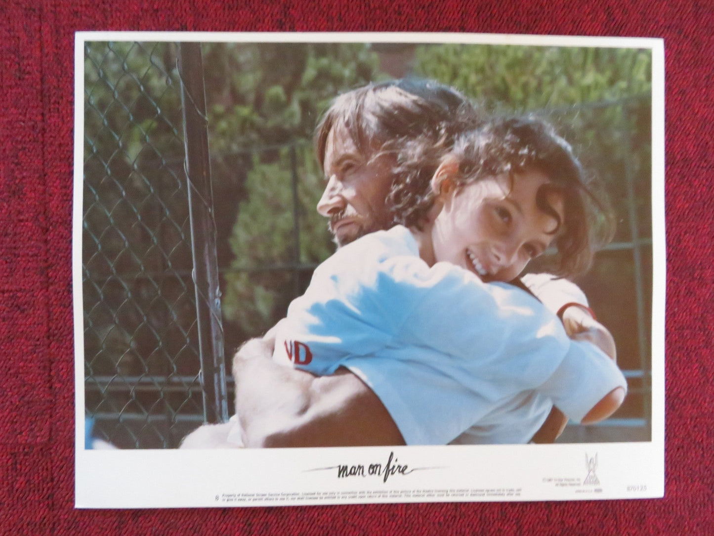 MAN ON FIRE US LOBBY CARD FULL SET SCOTT GLENN JOE PESCI 1987 Rendezvous Cinema Movie posters