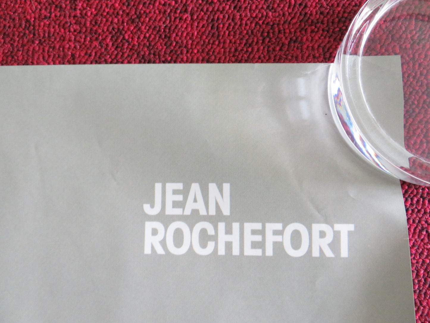 MAN ON THE TRAIN UK QUAD ROLLED POSTER JEAN ROCHEFORT JOHNNY HALLYDAY 2002 Rendezvous Cinema Movie posters