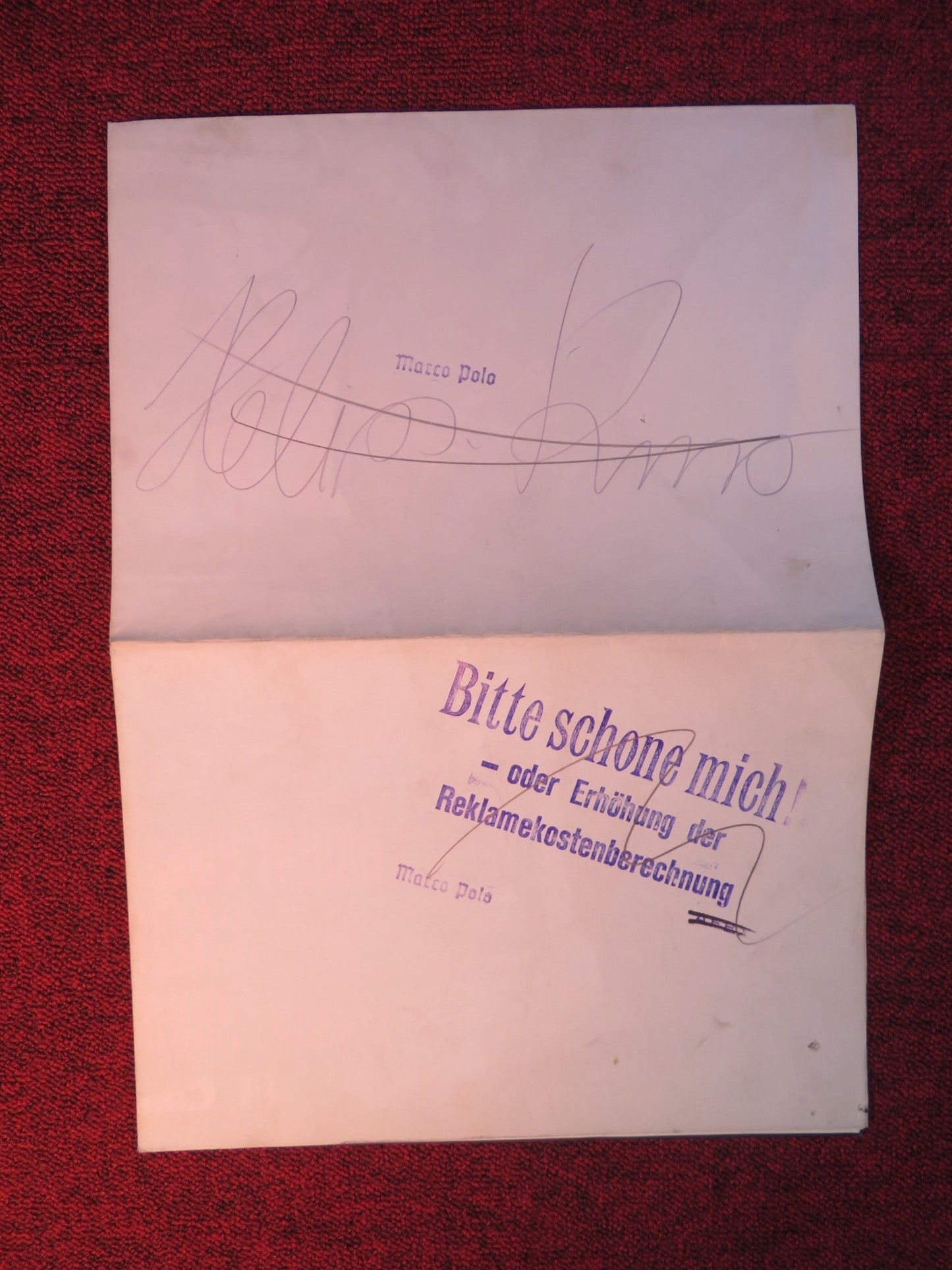 MARCO POLO GERMAN A1 POSTER FOLDED RORY CALHOUN YOKO TANI 1962 Rendezvous Cinema Movie posters