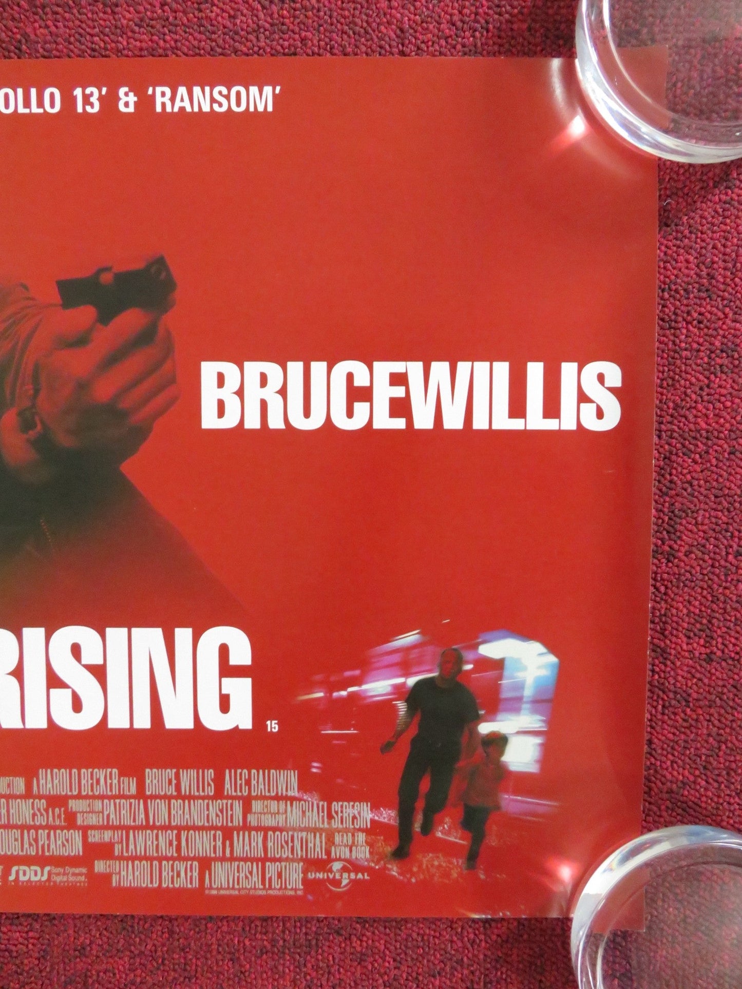 MERCURY RISING UK MINI QUAD POSTER BRUCE WILLIS ALEC BALDWIN 1998 Rendezvous Cinema Movie posters