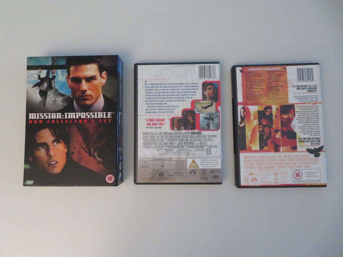 MISSION: IMPOSSIBLE DVD COLLECTOR'S SET (DVD BOXSET) TOM CRUISE 1996 REGION 2 Movie posters