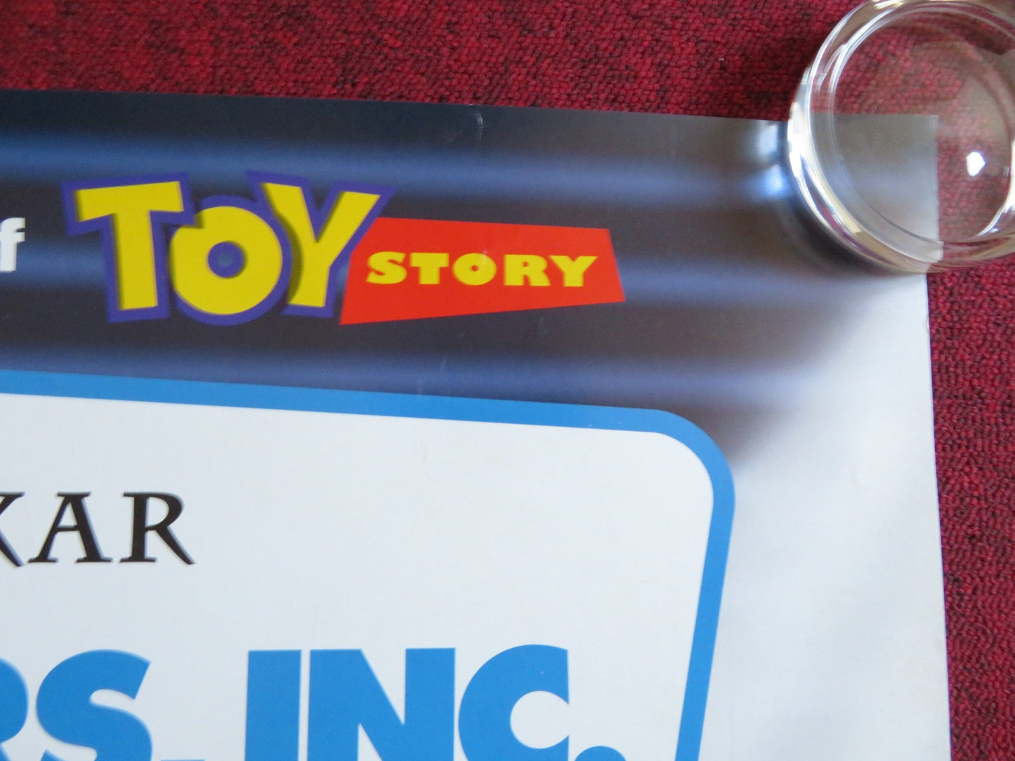 MONSTERS, INC POSTER ROLLED DISNEY PIXAR JOHN GOOODMAN BILLY CRYSTAL 2001 Rendezvous Cinema Movie posters