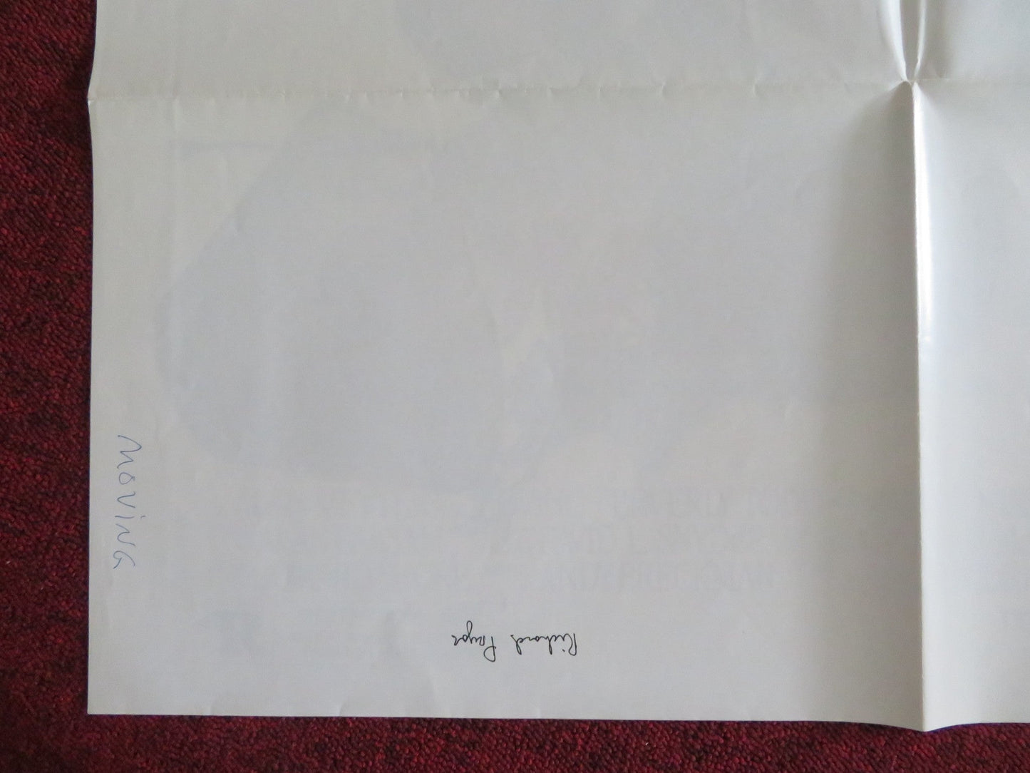 MOVING FOLDED US ONE SHEET POSTER RICHARD PRYOR BEVERLY TODD 1988 Rendezvous Cinema Movie posters