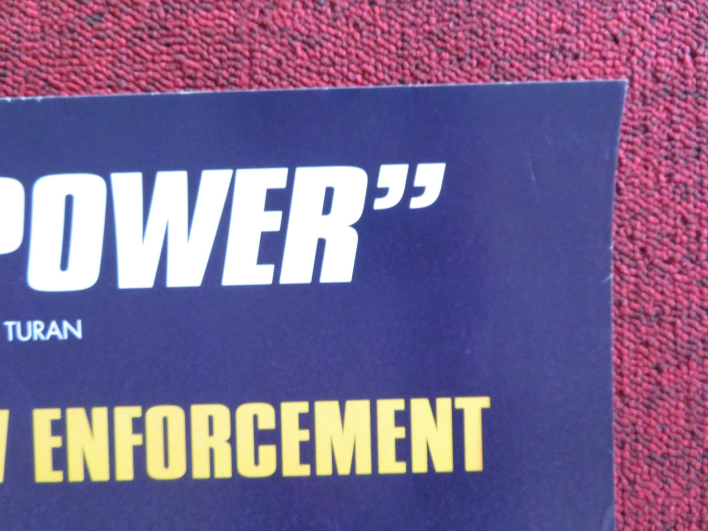 MULHOLLAND FALLS VHS VIDEO POSTER NICK NOLTE CHRIS PENN 1996 Rendezvous Cinema Movie posters