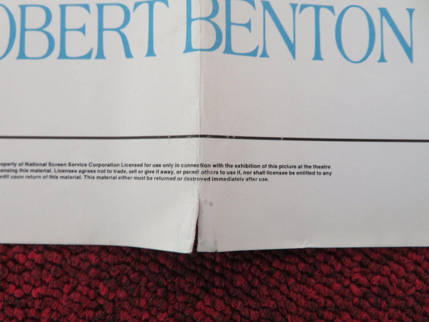 Nadine Folded US One Sheet Poster Jeff Bridges Kim Basinger 1987 Movie posters