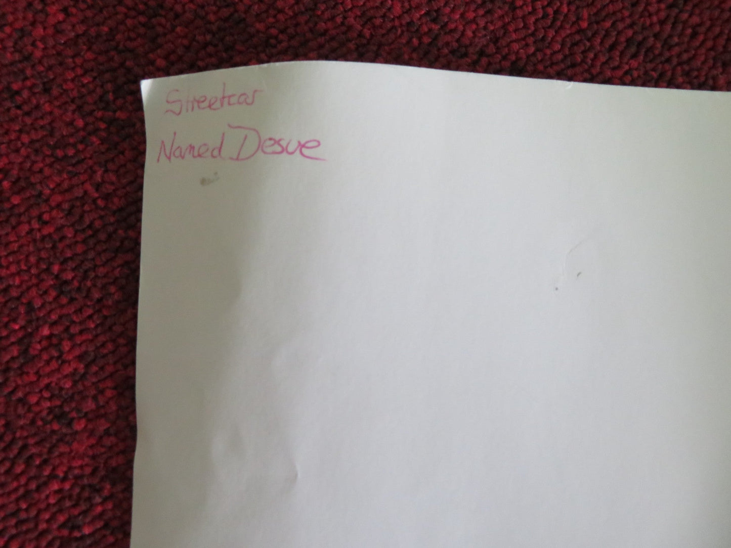 National Theatre Live: A Streetcar Named Desire UK QUAD ROLLED POSTER 2014 Movie posters