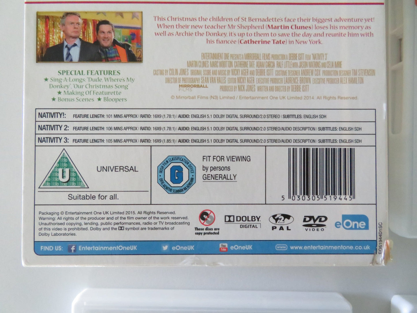 Nativty!, Nativity 2 and Nativity 3 (DVD BoxSet) Martin Freeman 2009 Region 2 Movie posters