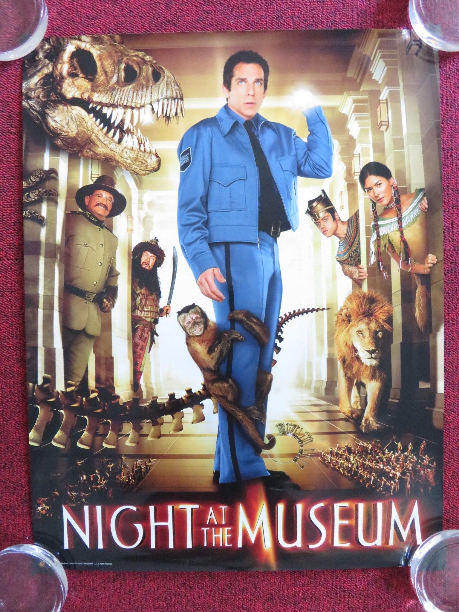 NIGHT AT THE MUSEUM VHS VIDEO POSTER BEN STILLER ROBIN WILLIAMS 2006 ...