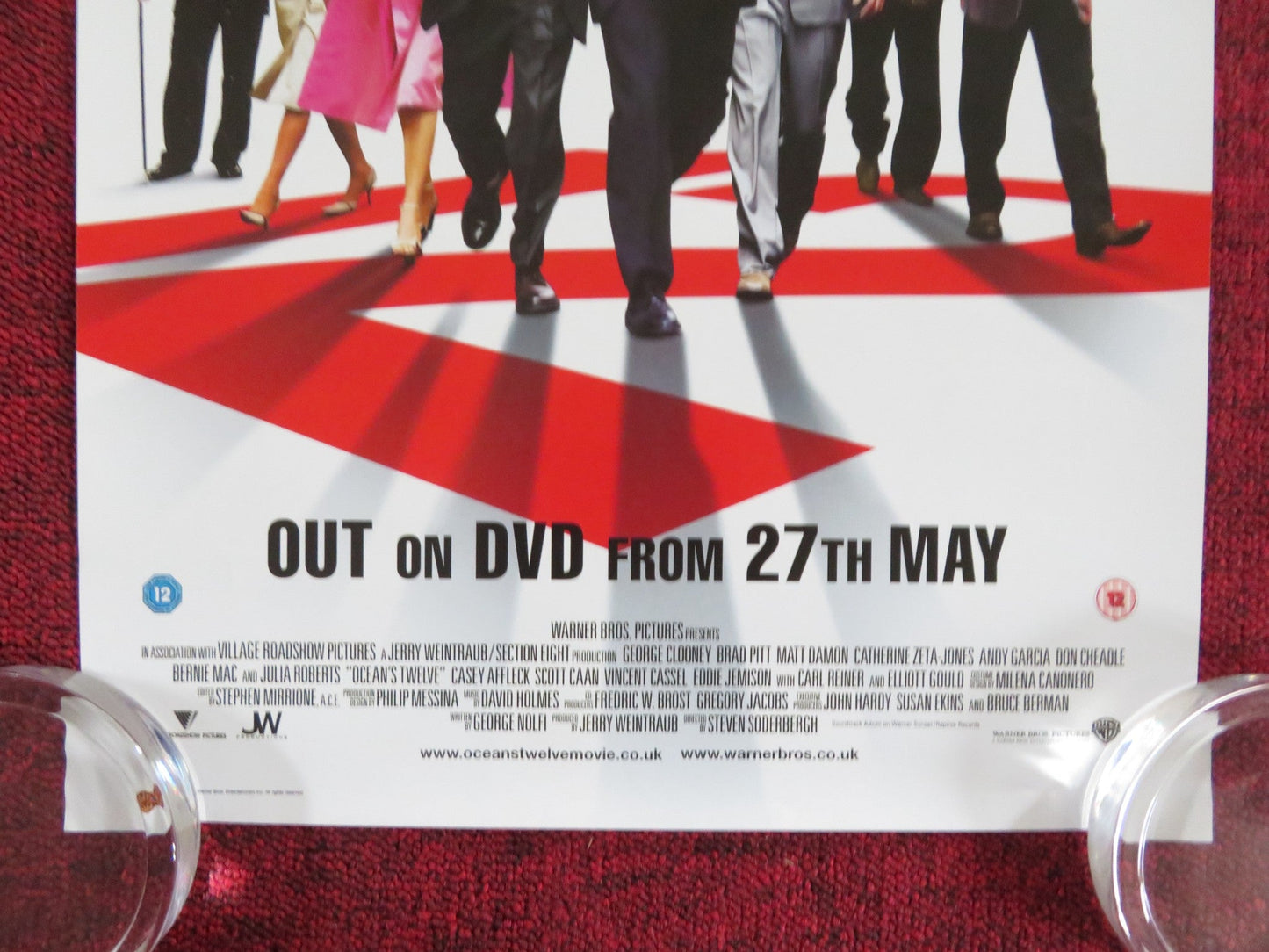 OCEAN'S TWELVE DVD POSTER GEORGE CLOONEY BRAD PITT 2004 Rendezvous Cinema Movie posters