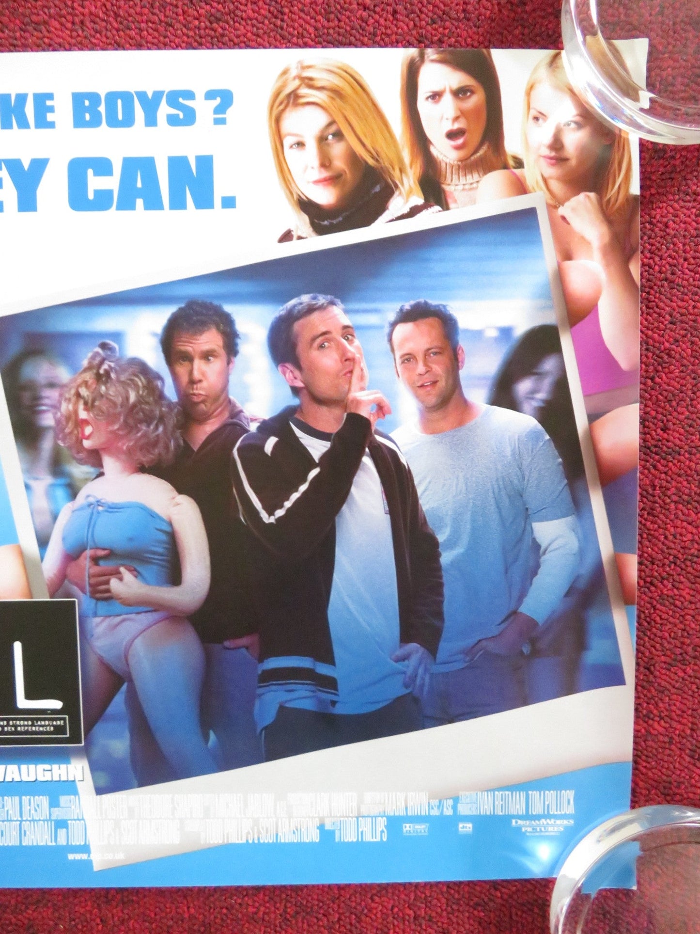 OLD SCHOOL UK MINI QUAD POSTER LUKE WILSON WILL FERRELL 2003 Rendezvous Cinema Movie posters