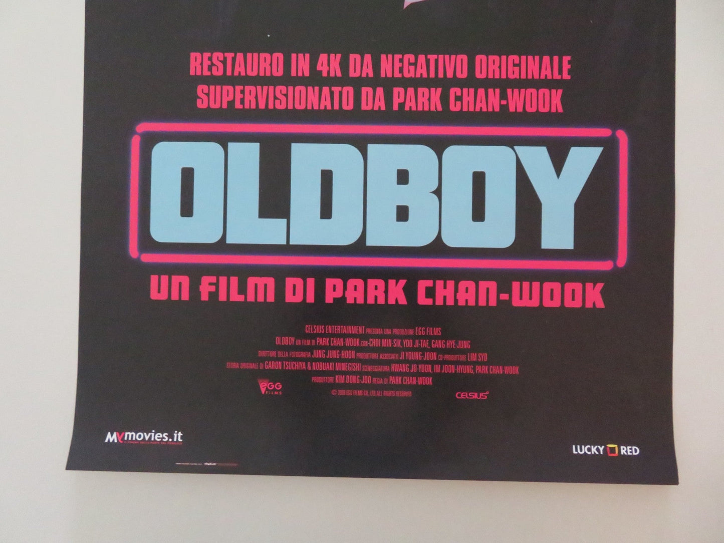 OLDBOY 4K ITALIAN LOCANDINA POSTER CHOI MIN - SIK YOO JI - TAE 2003 Movie posters